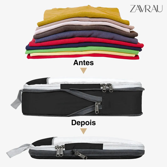 CompactBag - Kit de Organizadores de Compressão