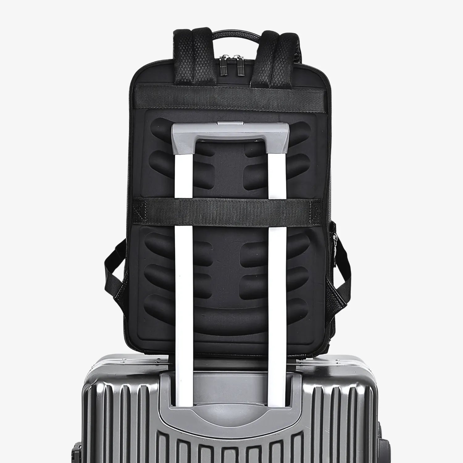 Executive Leather Laptop Backpack