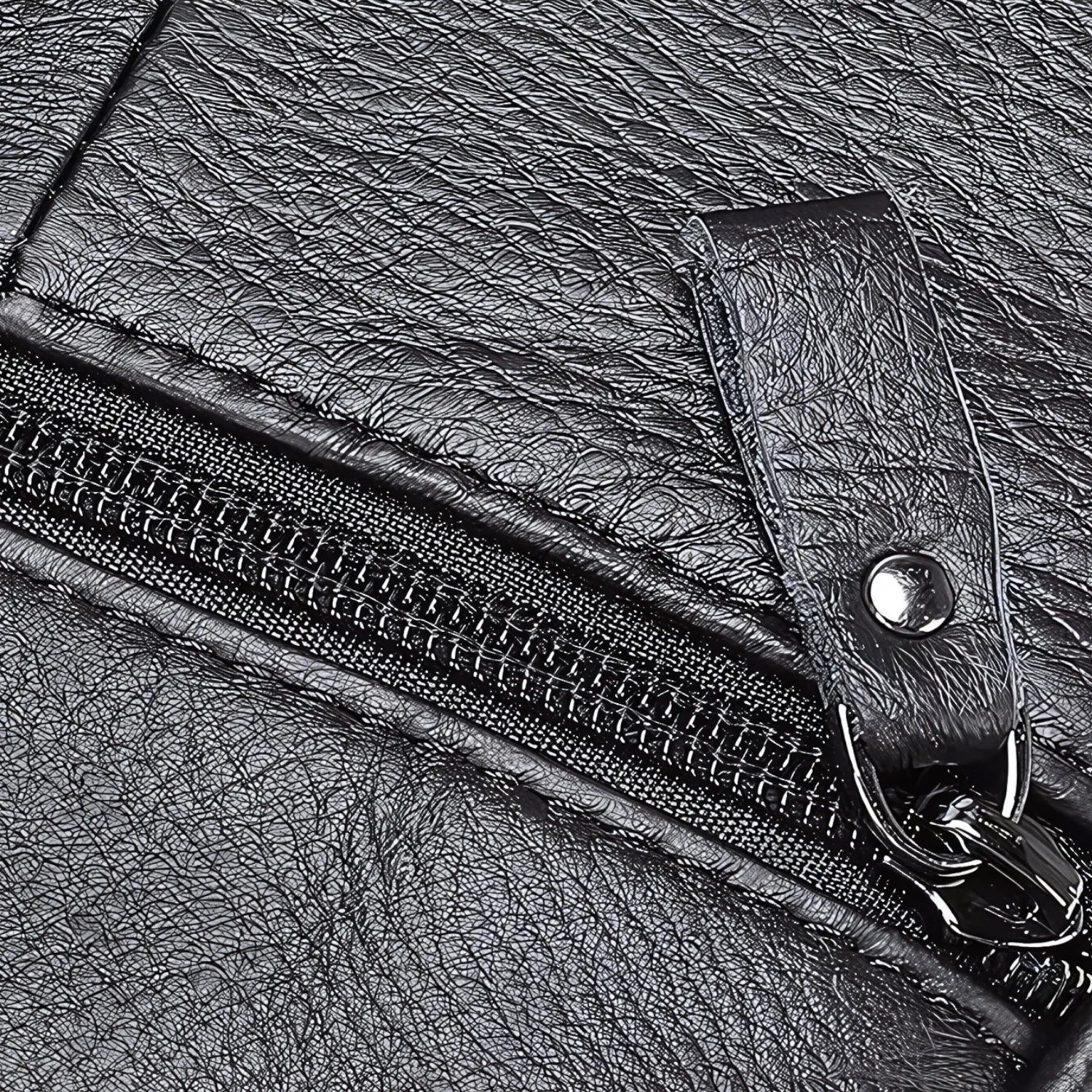 Dual Classic Men's Genuine Leather Bag