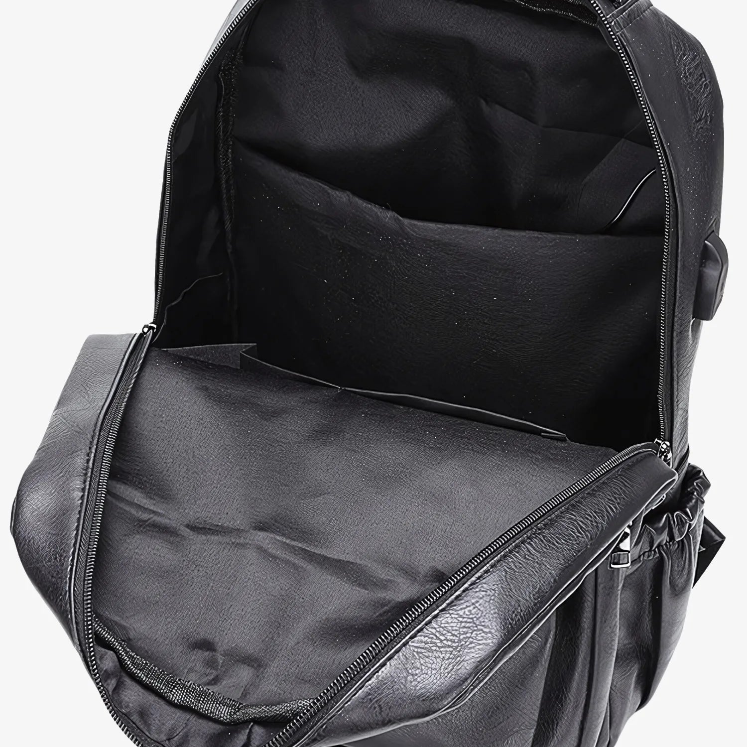 Dida Bear Leather Backpack with Integrated Charger