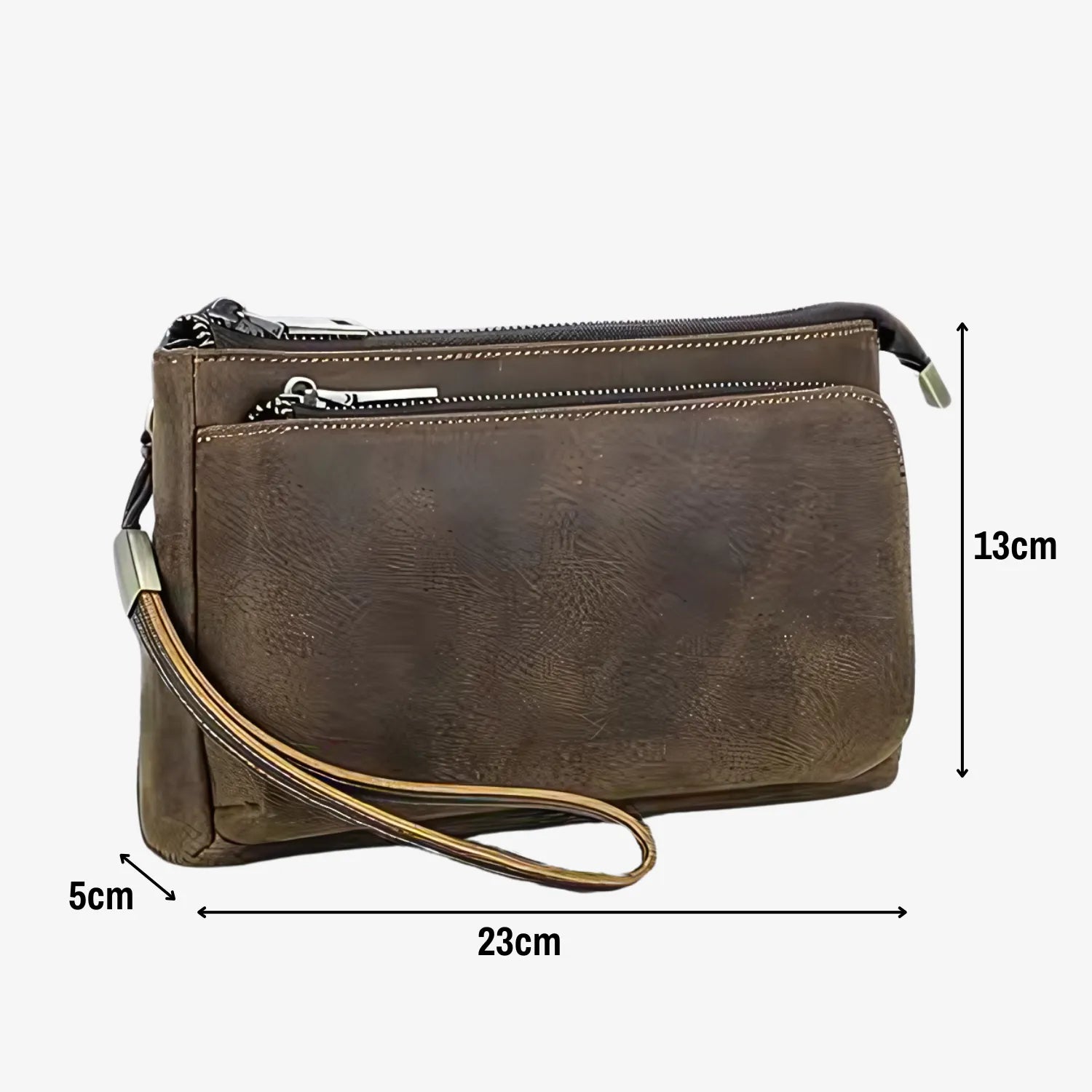 Voyage Slim Leather Toiletry Bag