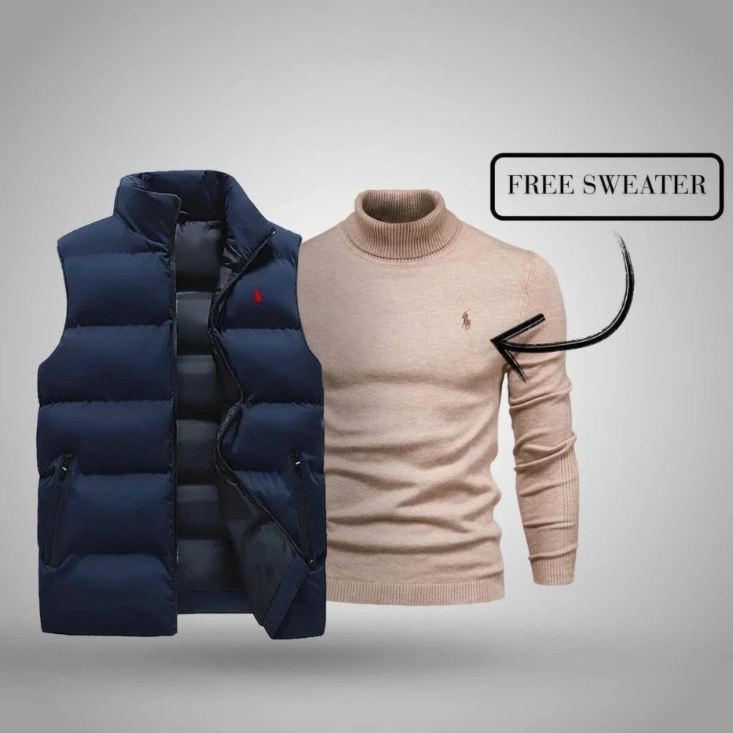 Ralph Lauren Vest + Exclusive Free Sweater (CLEARANCE)