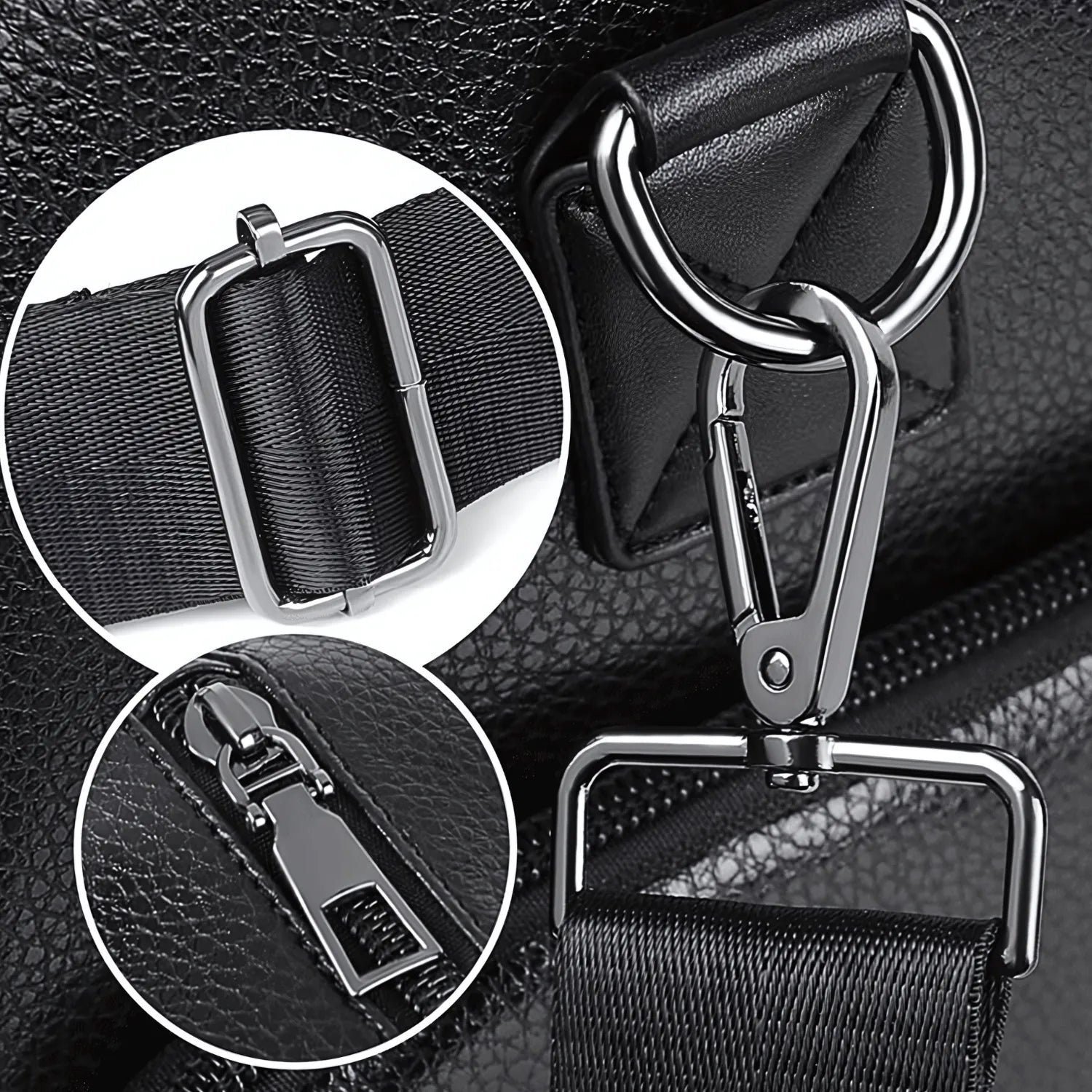 Men's PU Leather Weekender Bag