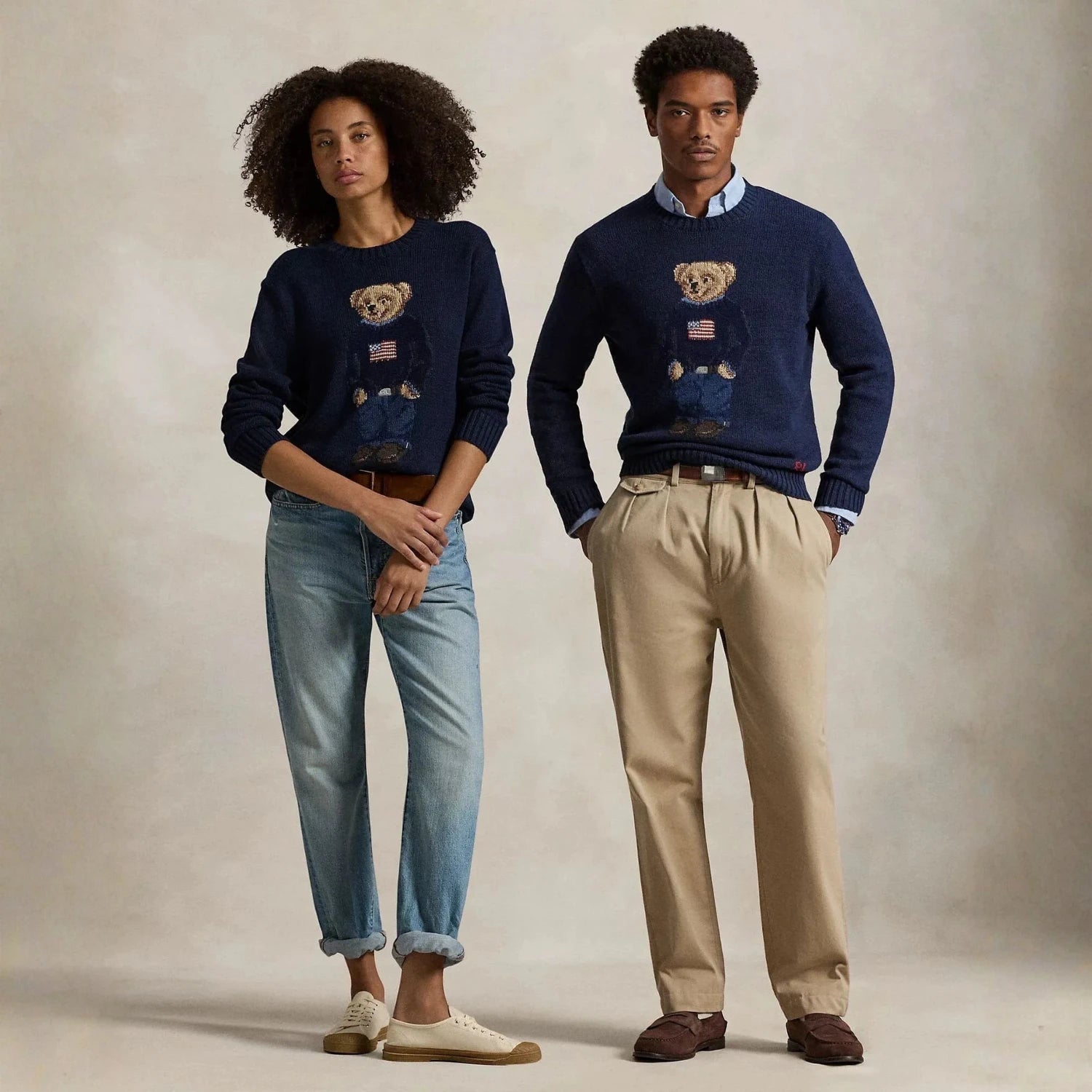 Ralph Lauren Polo Bear Cotton-Linen Sweater