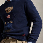 Ralph Lauren Polo Bear Cotton-Linen Sweater