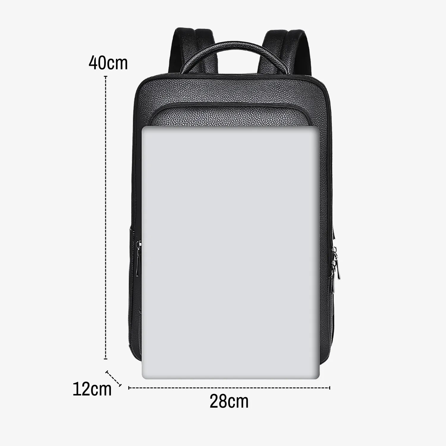 Executive Leather Laptop Backpack