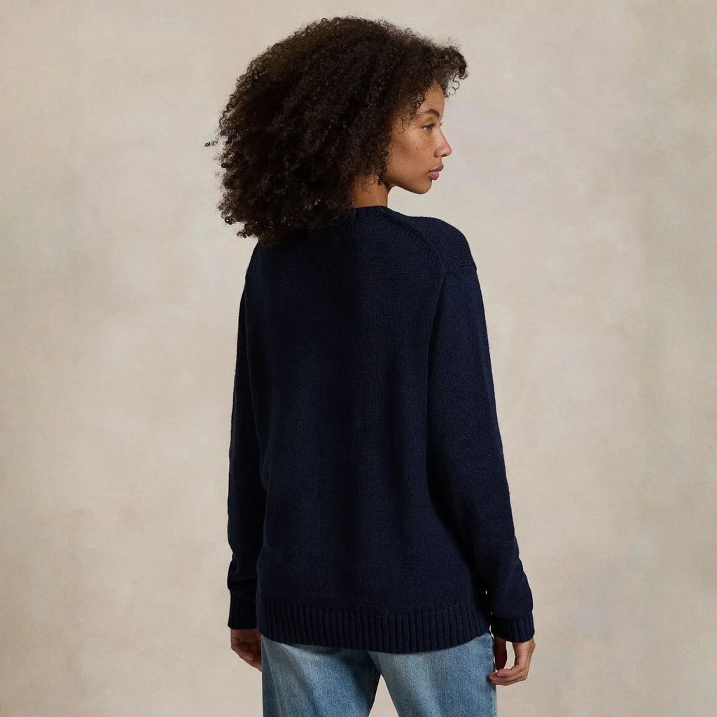 Ralph Lauren Polo Bear Cotton-Linen Sweater