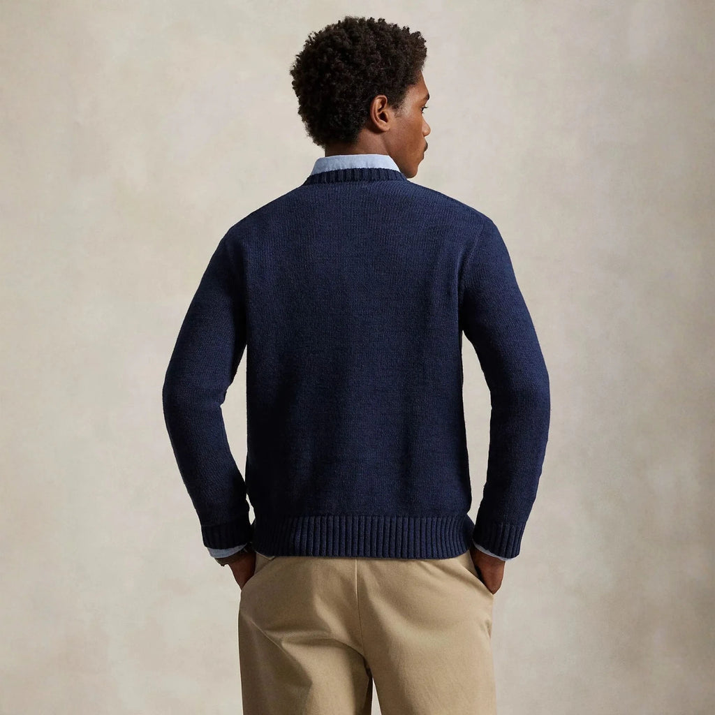Ralph Lauren Polo Bear Cotton-Linen Sweater