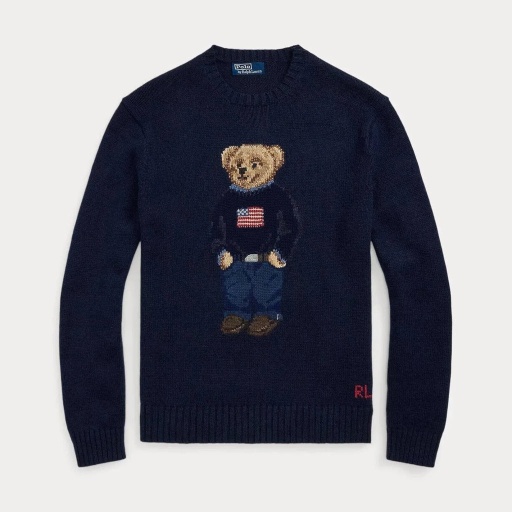 Ralph Lauren Polo Bear Cotton-Linen Sweater