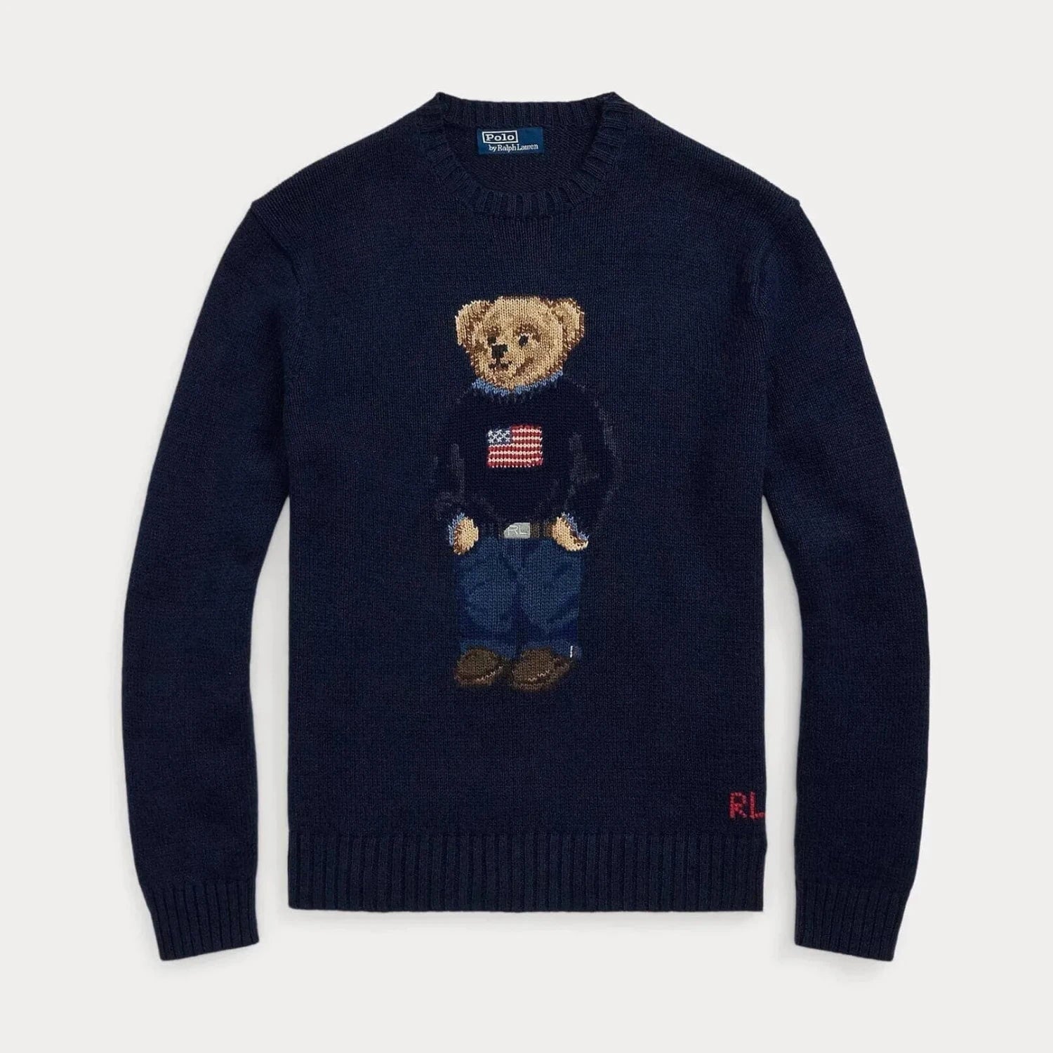 Ralph Lauren Polo Bear Cotton-Linen Sweater