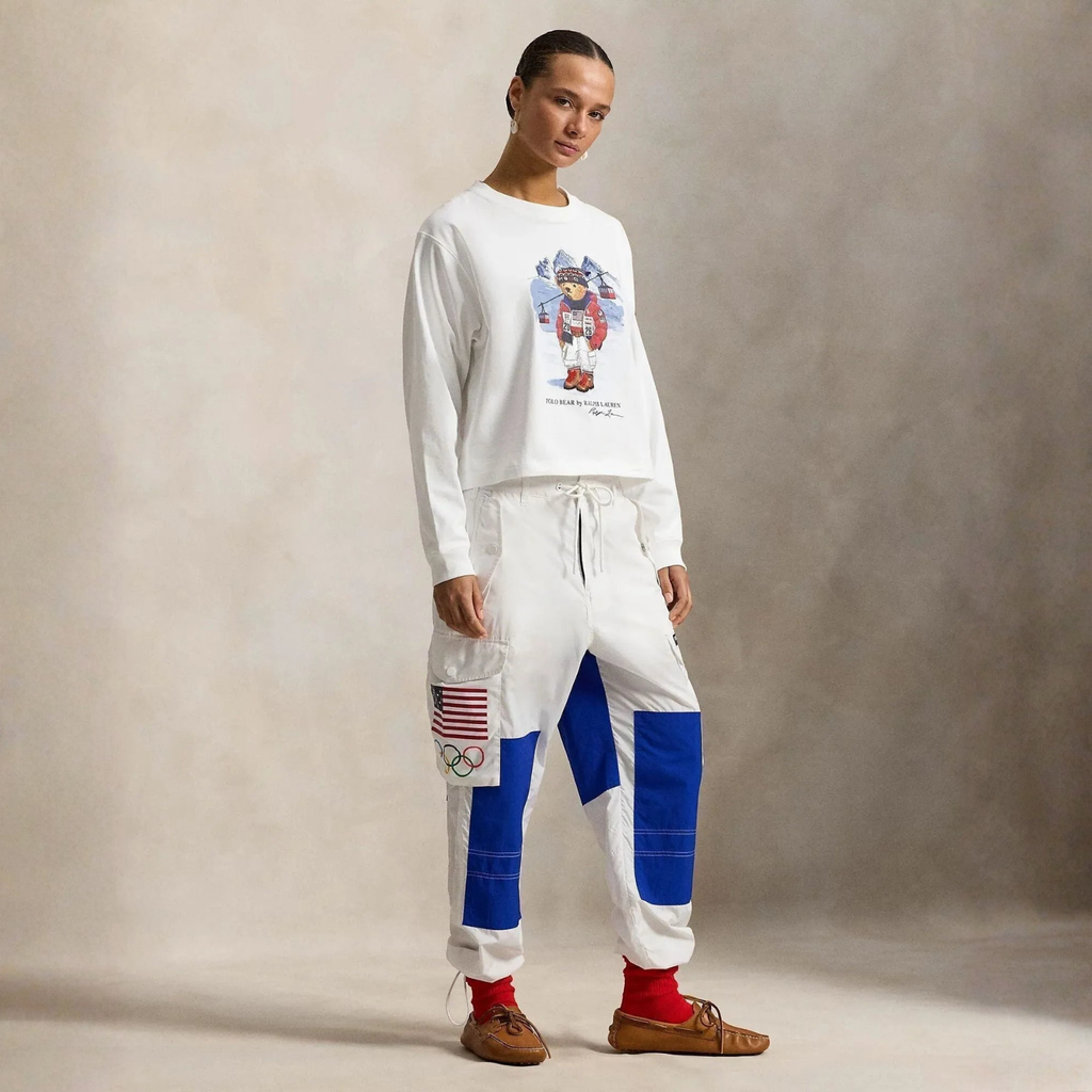 Ralph Lauren Team USA Polo Bear Long-Sleeve Tee