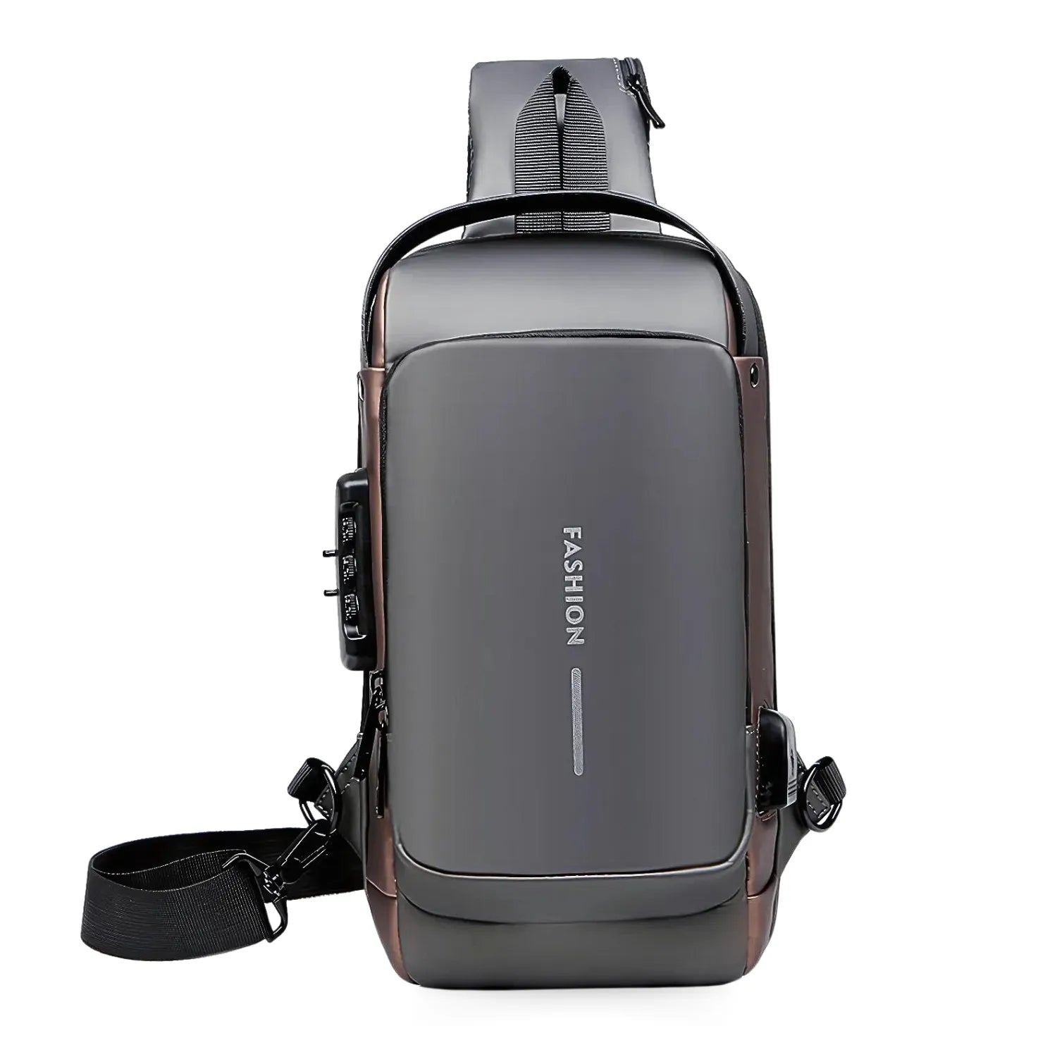 LockBag Anti-Theft Crossbody Bag with USB Port