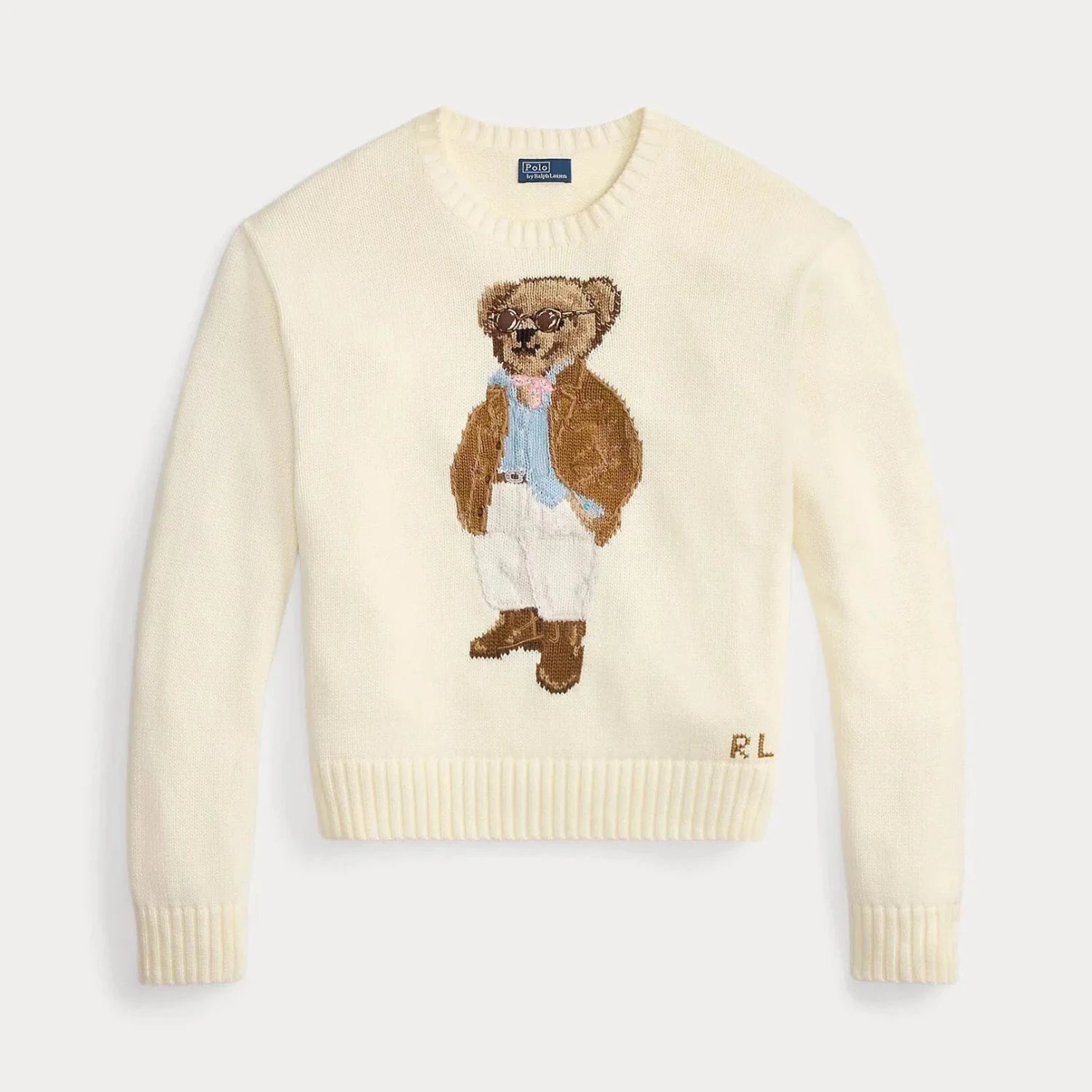 Ralph Lauren Polo Bear Cotton Crewneck Sweater