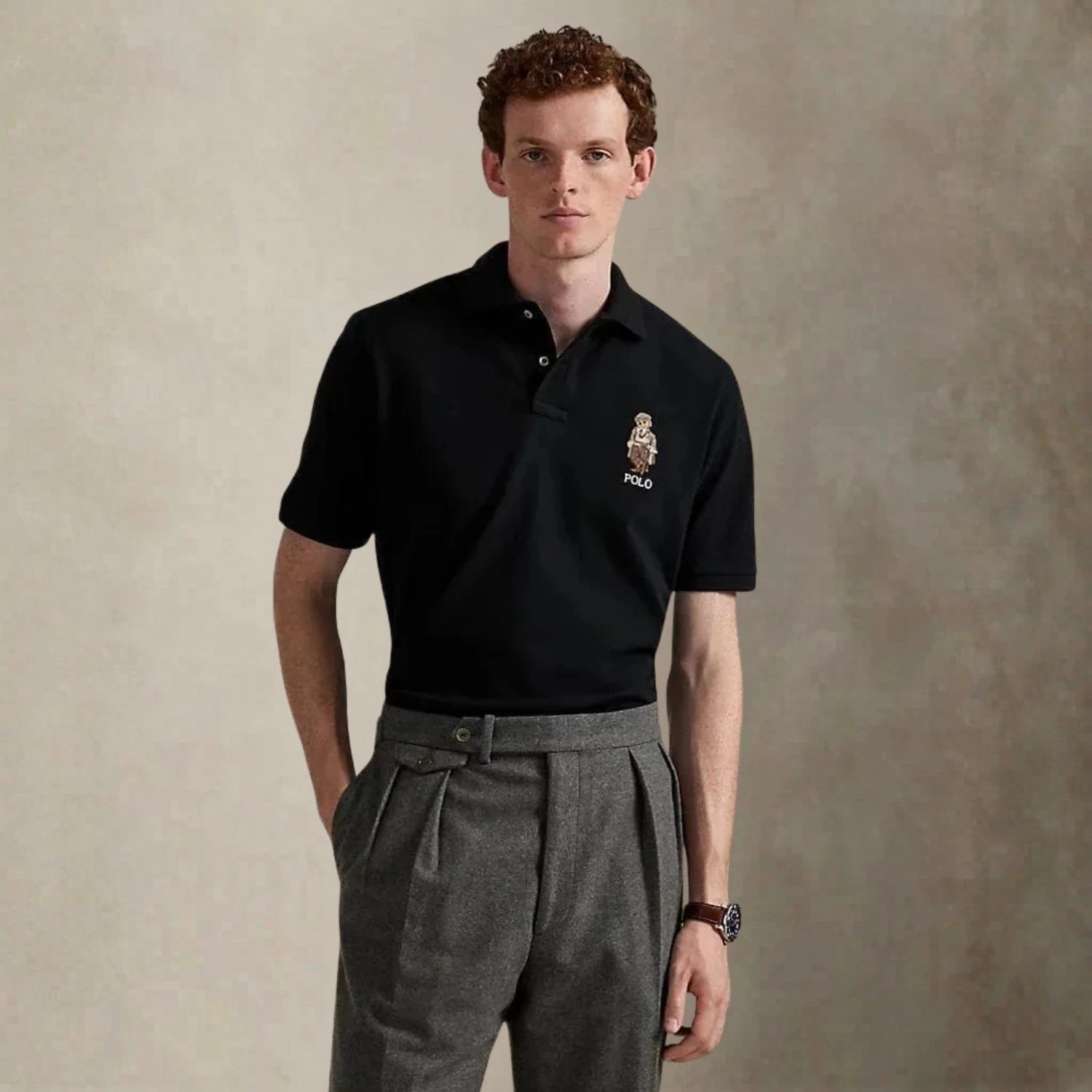 Ralph Lauren Classic Fit Polo Bear Mesh Polo Shirt