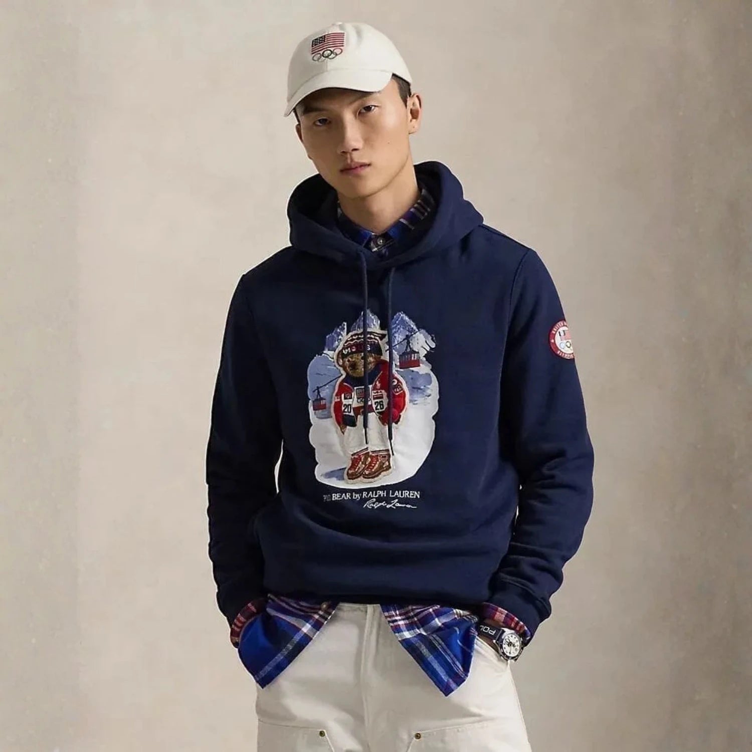 Ralph Lauren Team USA Polo Bear Hoodie