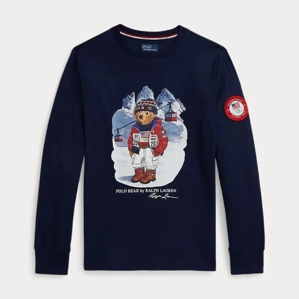 Ralph Lauren Team Usa Polo Bear Cotton T-Shirt