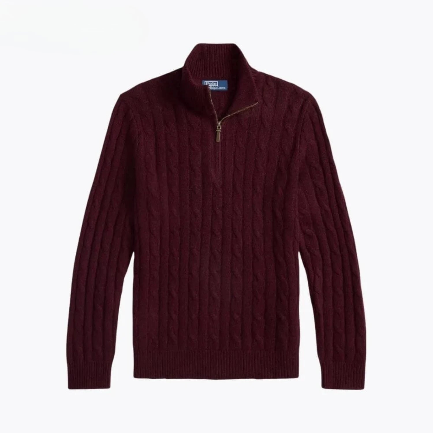 Ralph Lauren Cable-Knit Cashmere Quarter-Zip Jumper