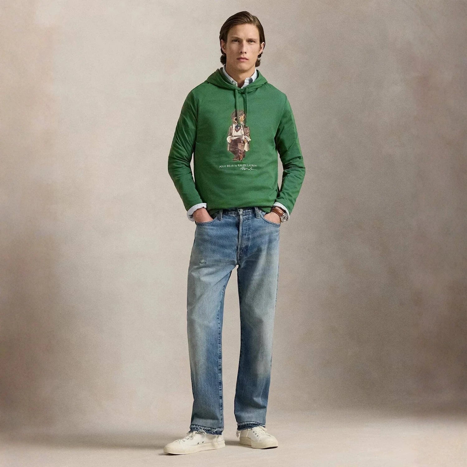 Ralph Lauren Polo Bear Jersey Hooded T-Shirt