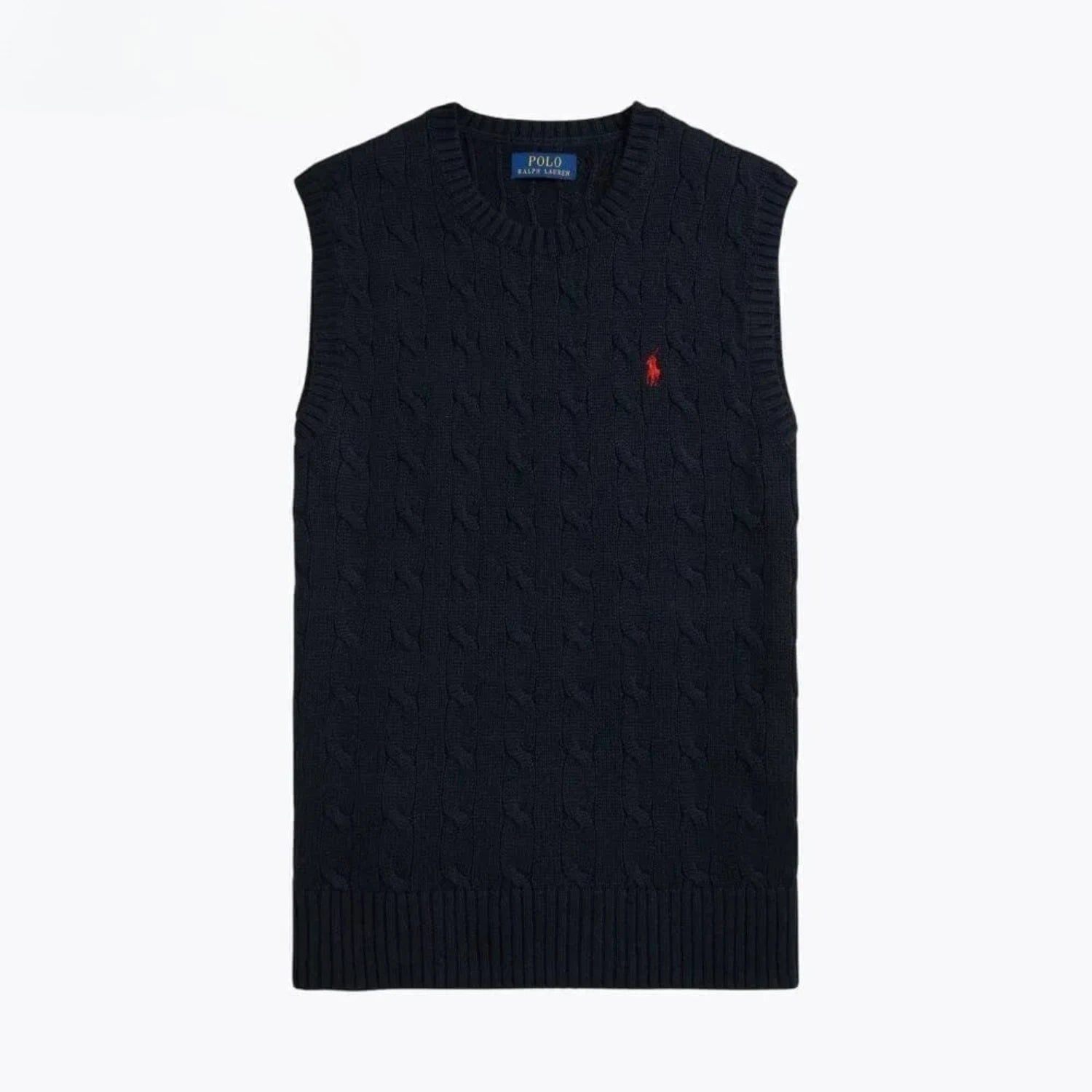 Ralph Lauren Cable-Knit Cotton Sweater Vest
