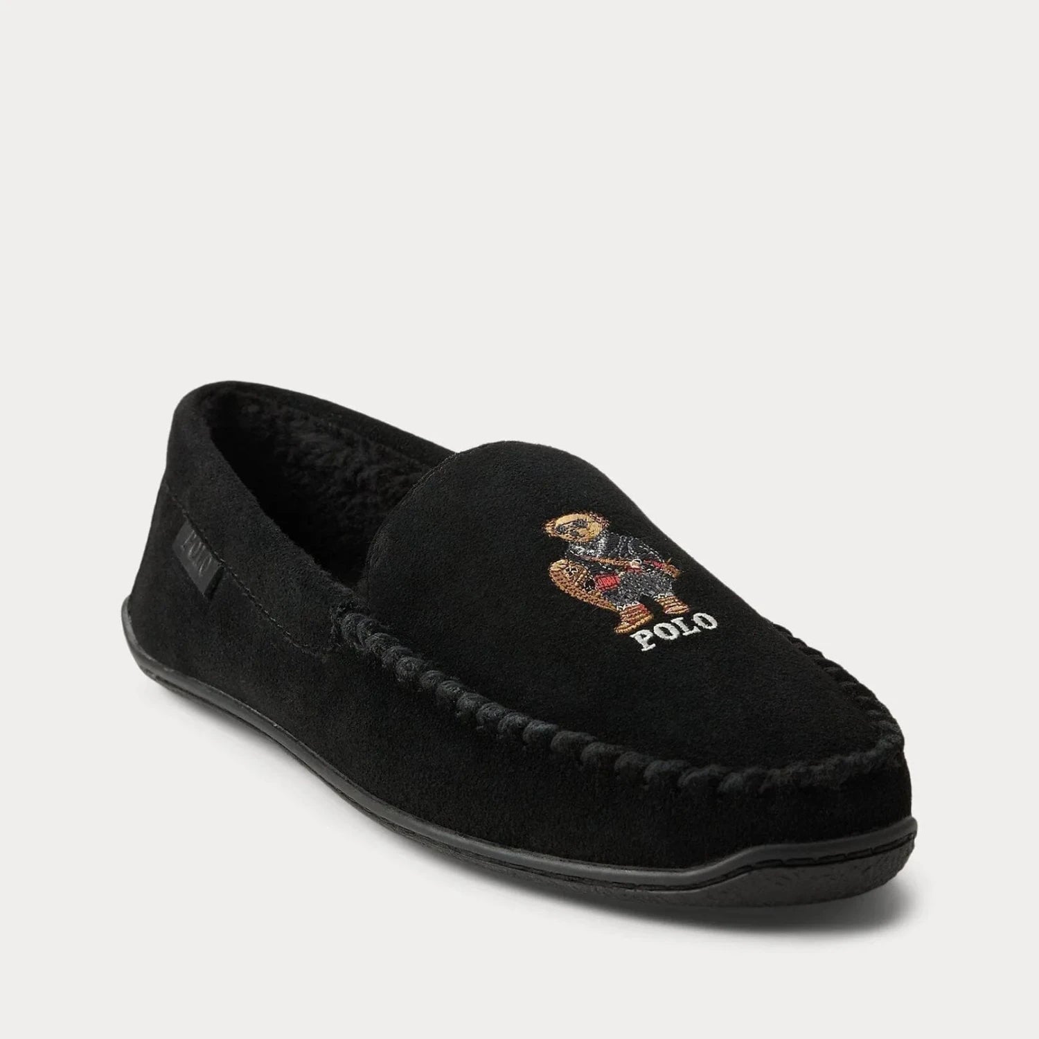 Ralph Lauren Brenan Polo Bear Suede Slipper