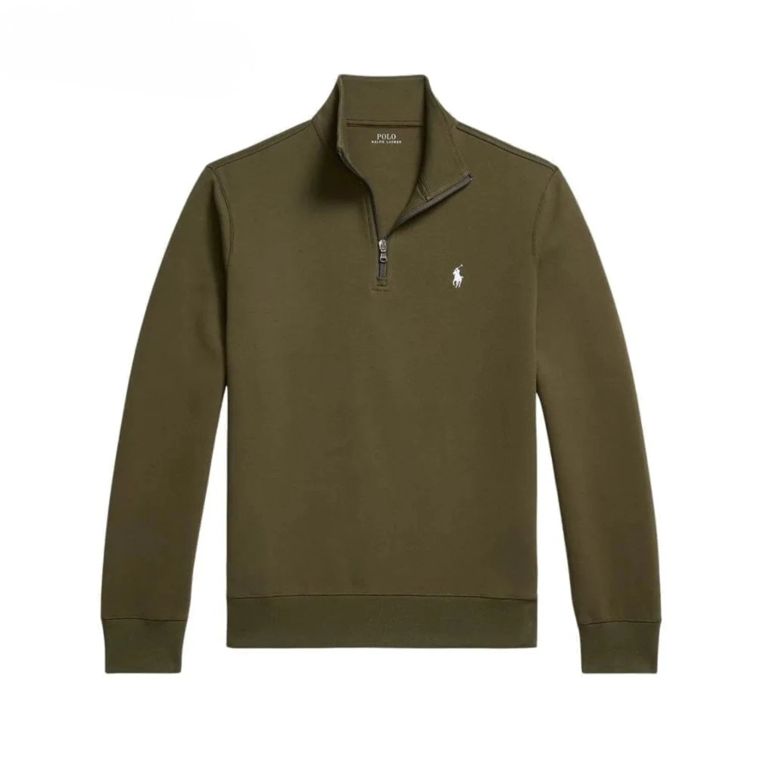 Ralph Lauren Double-Knit Mockneck Pullover