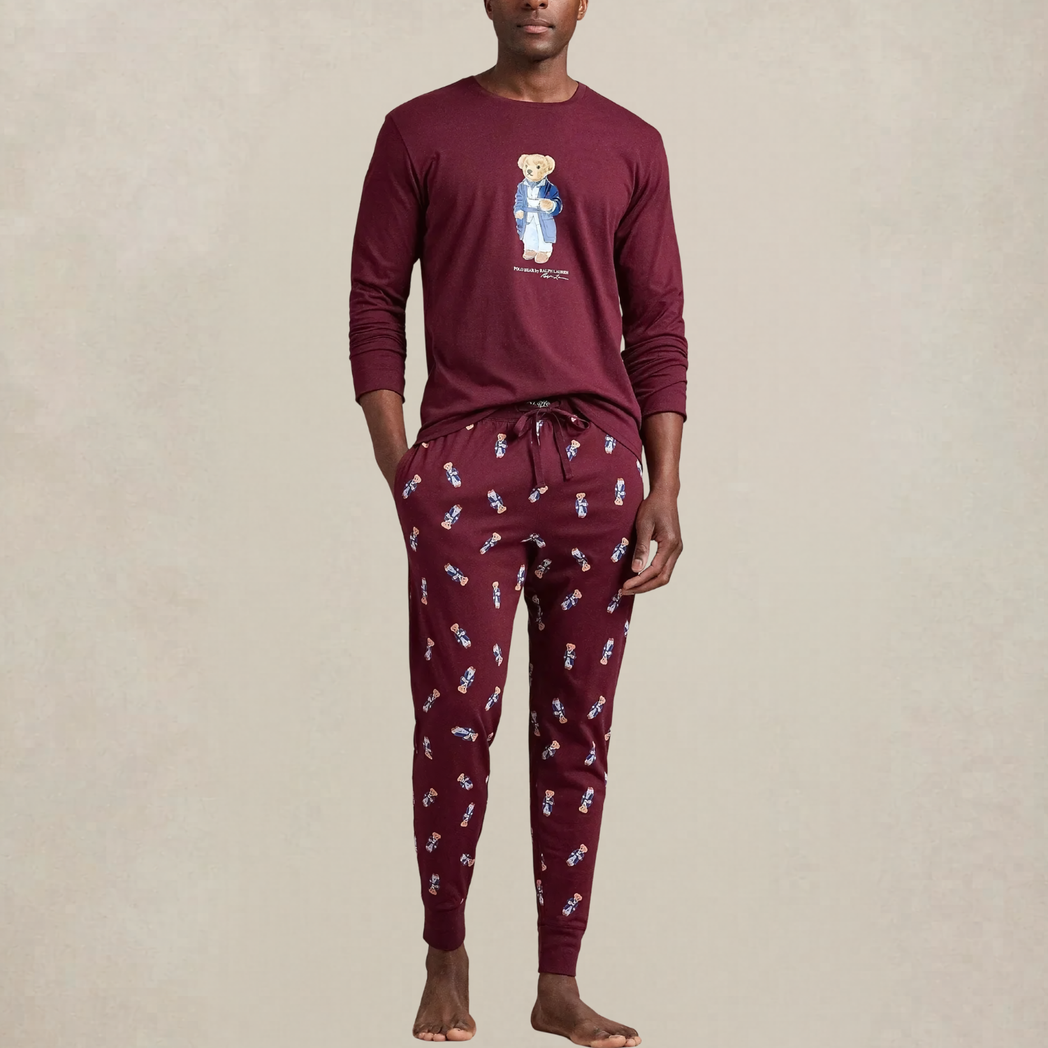Ralph Lauren Polo Bear Jersey Sleep Set