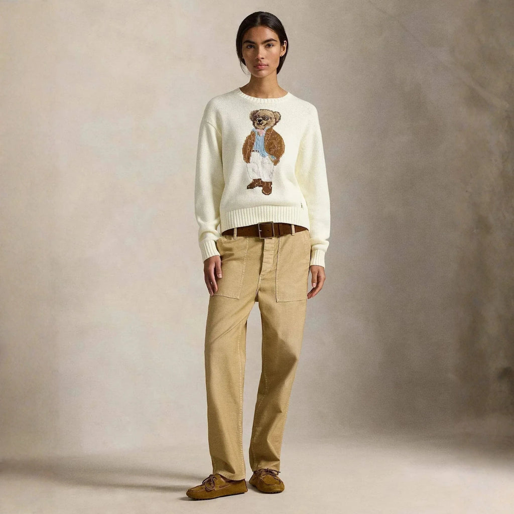 Ralph Lauren Polo Bear Cotton Crewneck Sweater