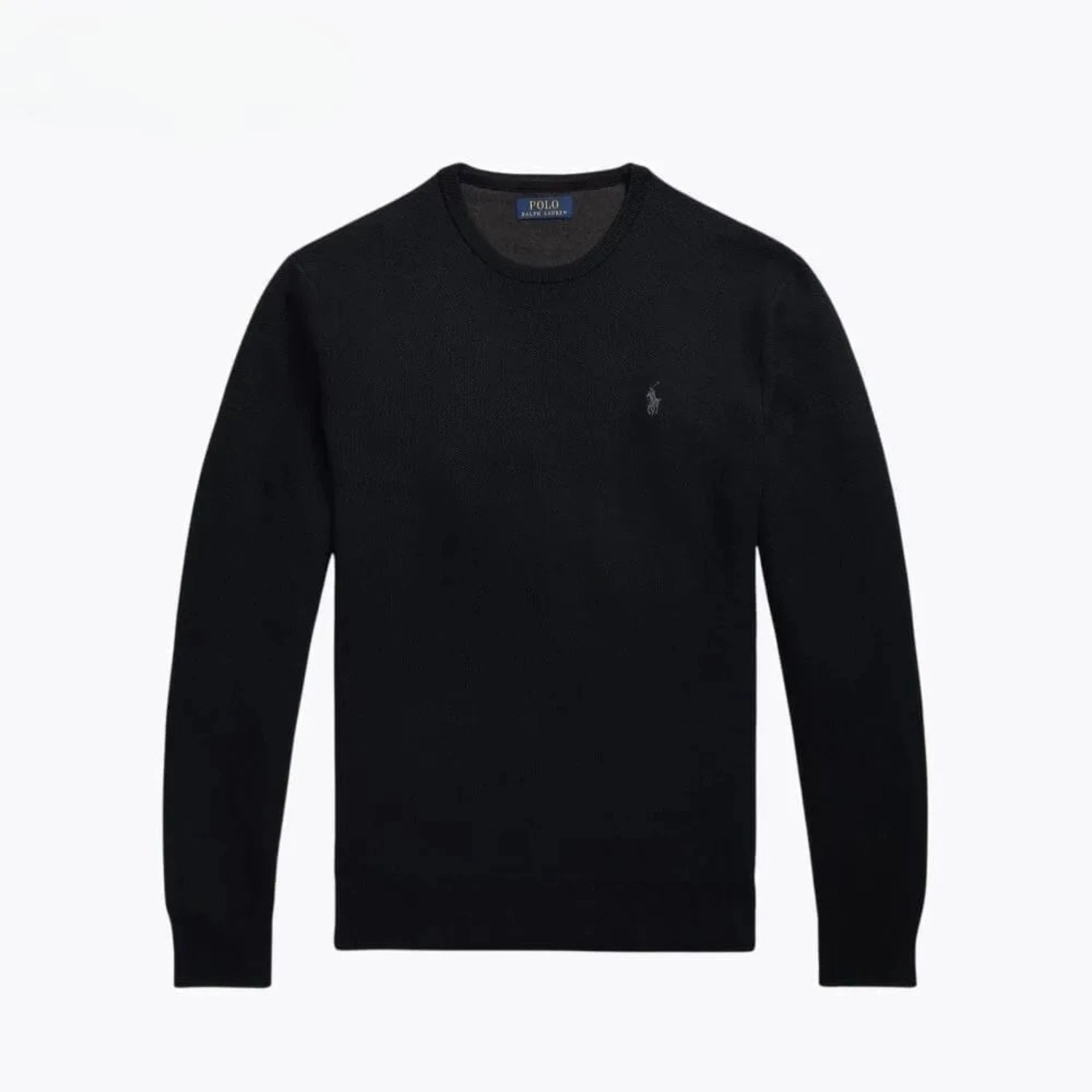 Ralph Lauren Mesh-Knit Cotton Crewneck Sweater