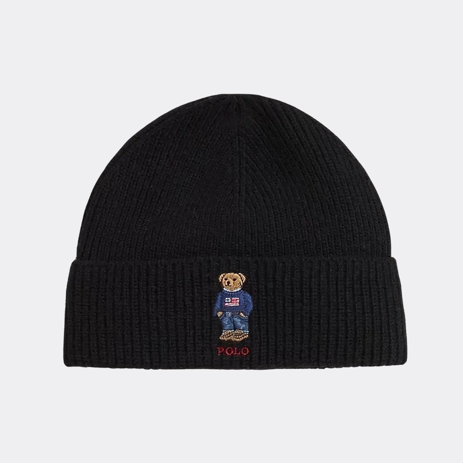 Ralph Lauren Polo Bear Ribbed Knit Hat