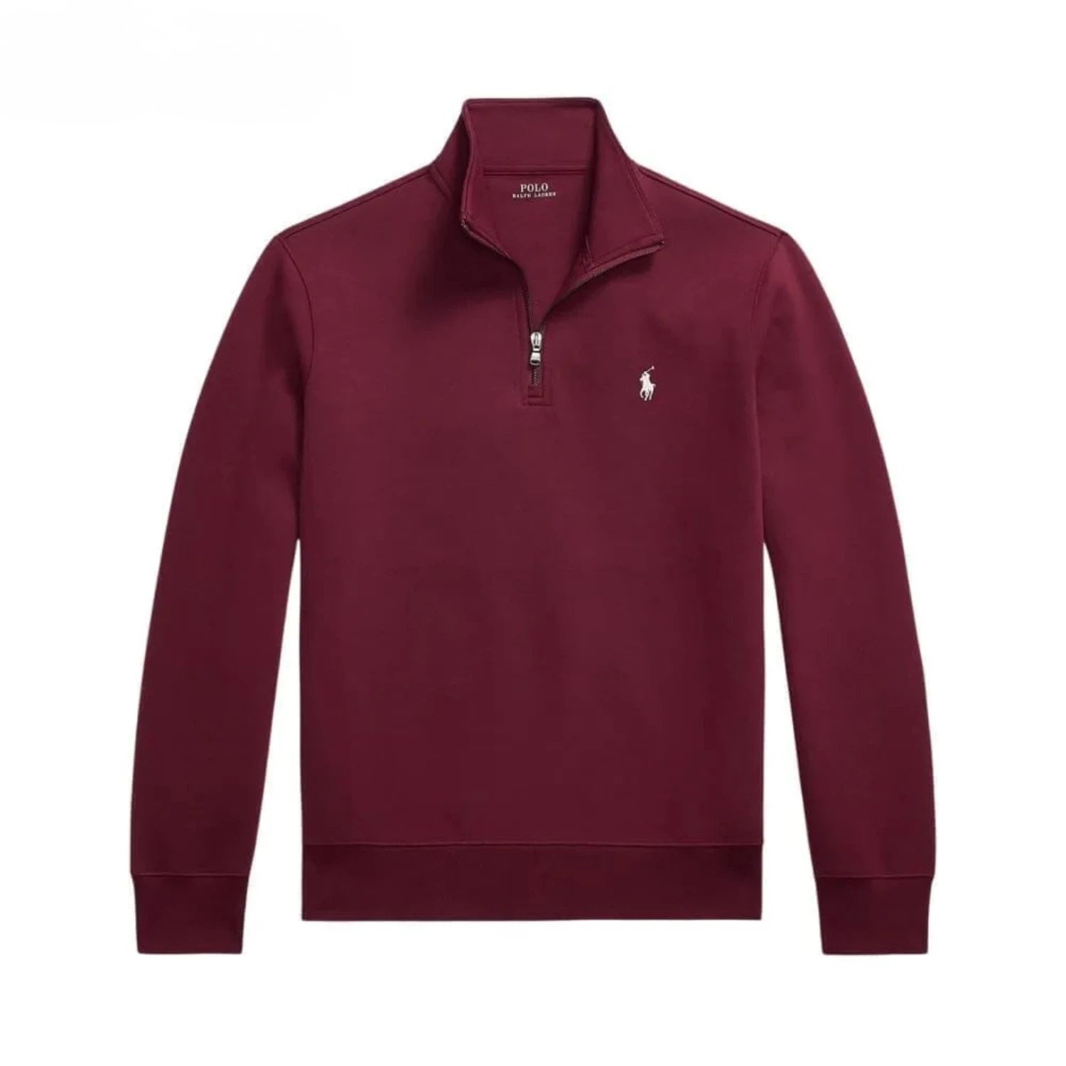 Ralph Lauren Double-Knit Mockneck Pullover