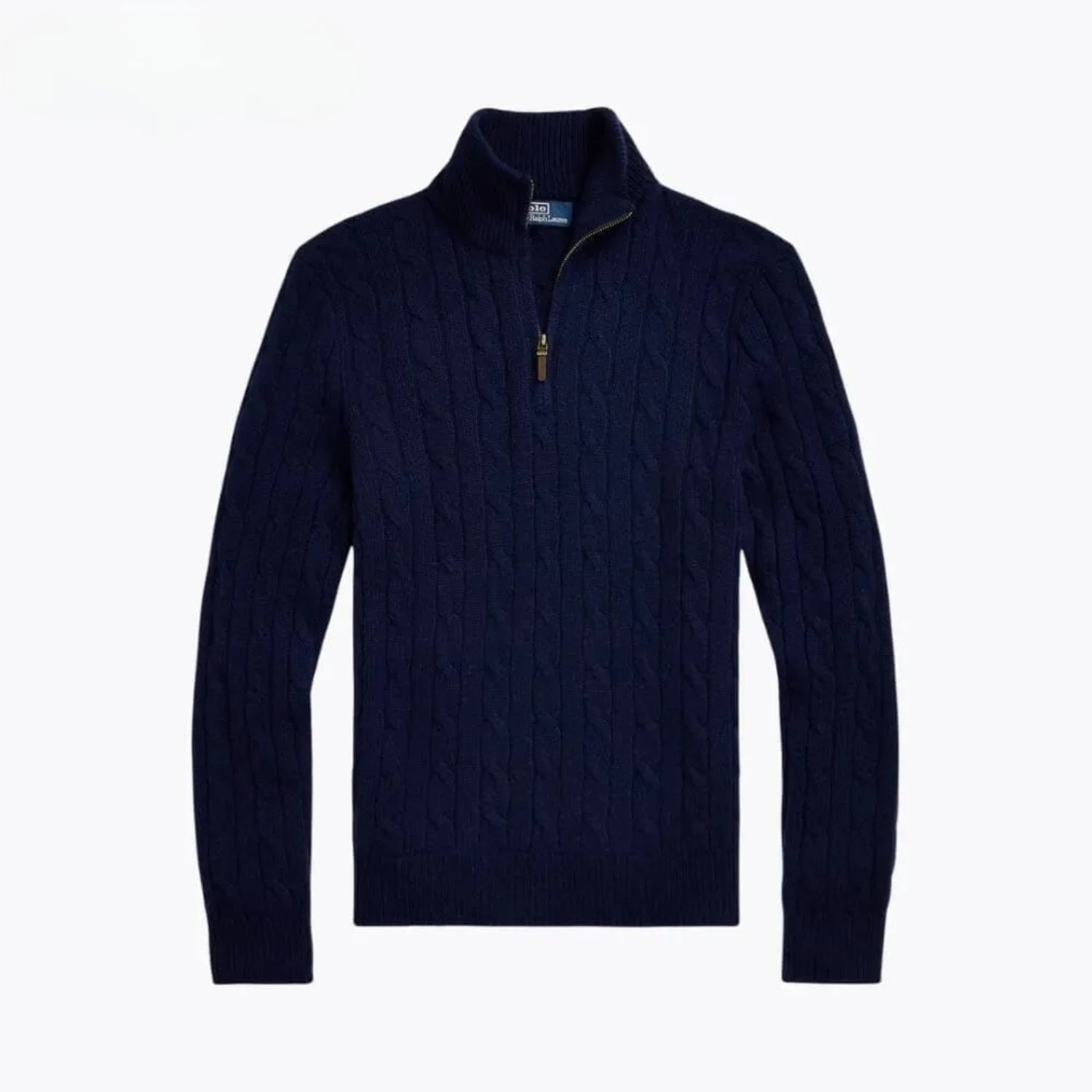 Ralph Lauren Cable-Knit Cashmere Quarter-Zip Jumper