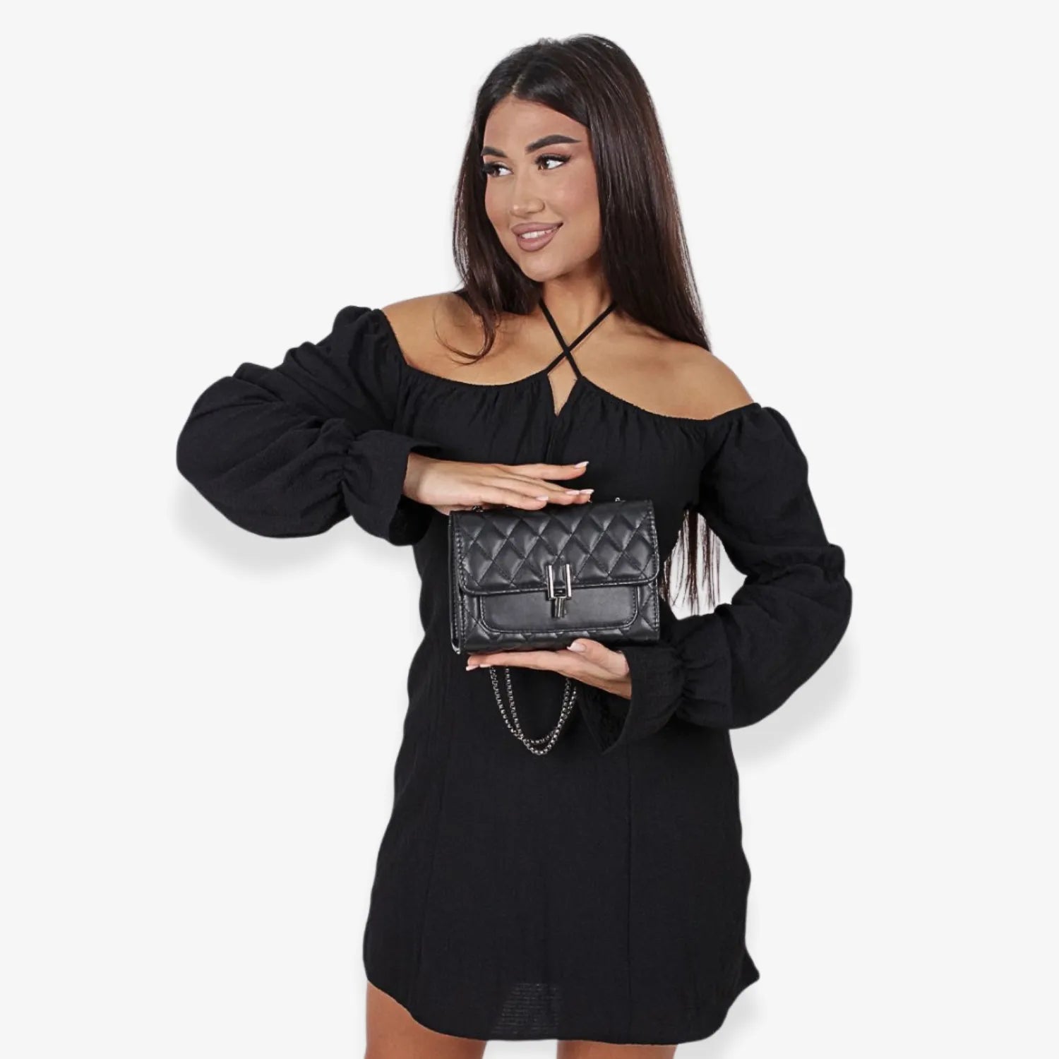 Women's Chequered Crossbody Bag