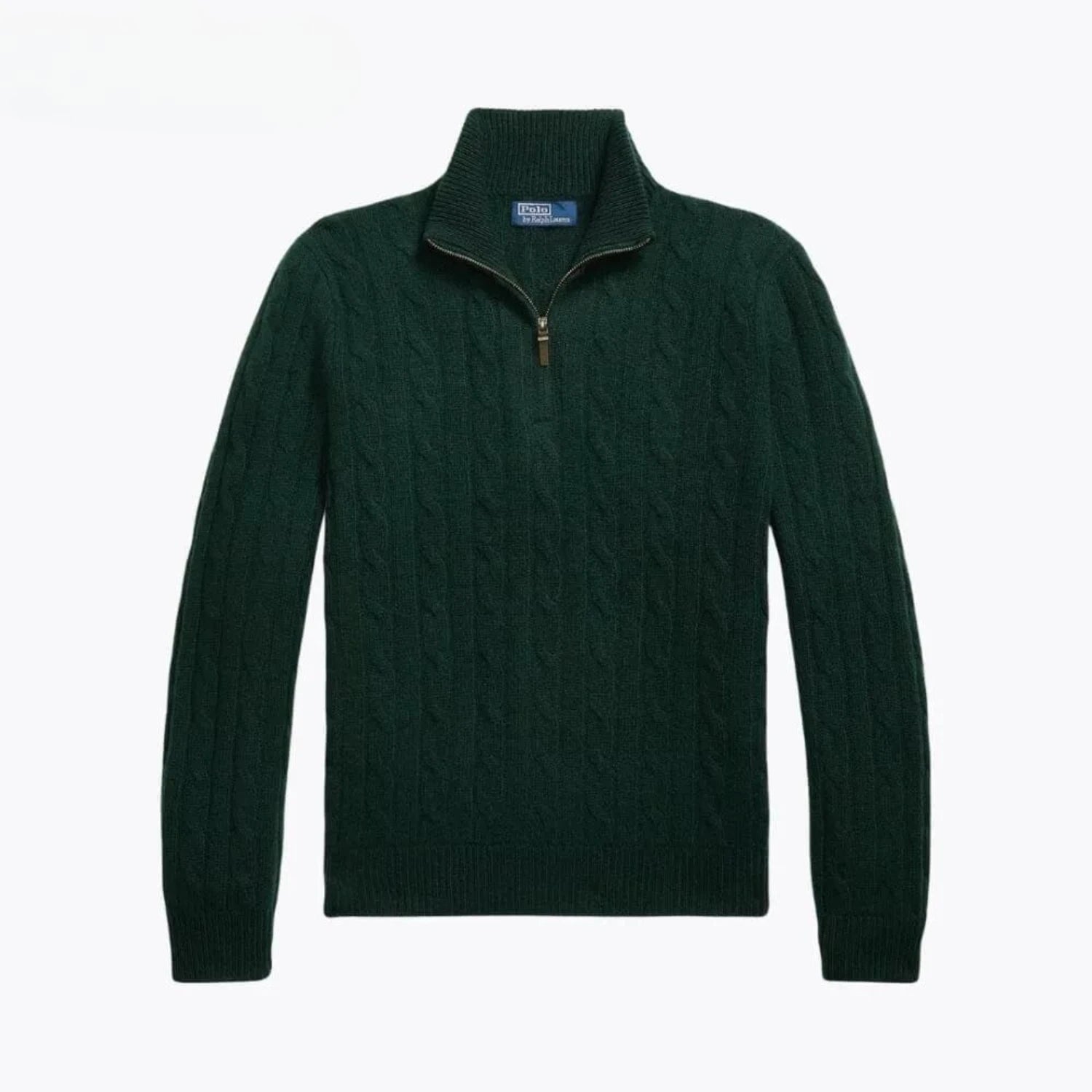 Ralph Lauren Cable-Knit Cashmere Quarter-Zip Jumper