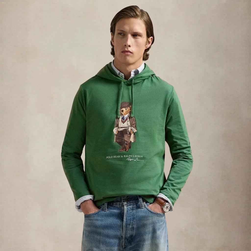 Ralph Lauren Polo Bear Jersey Hooded T-Shirt