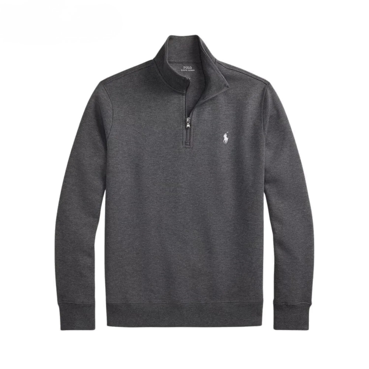 Ralph Lauren Double-Knit Mockneck Pullover