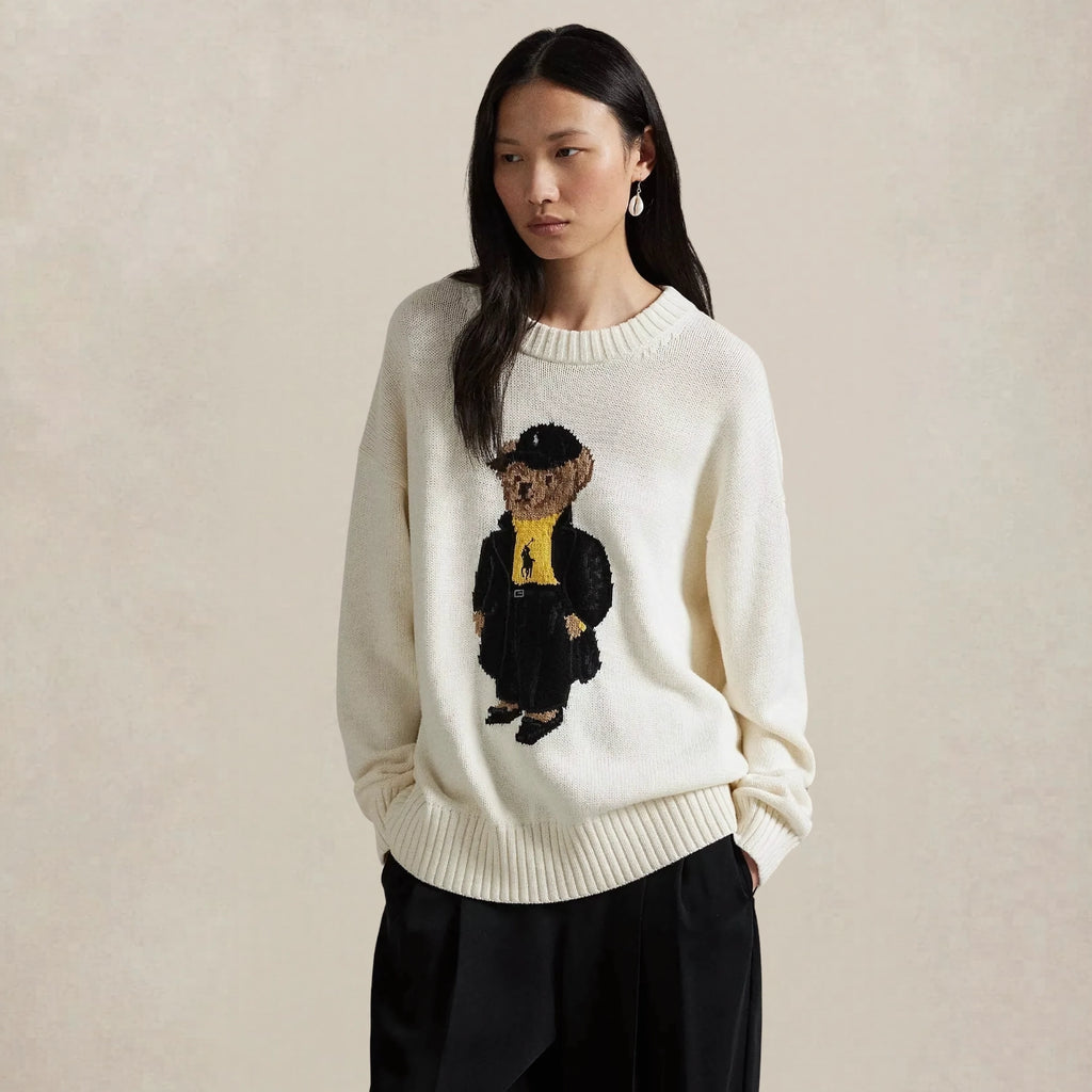 Ralph Lauren Polo Bear Cotton Crew Neck Sweater