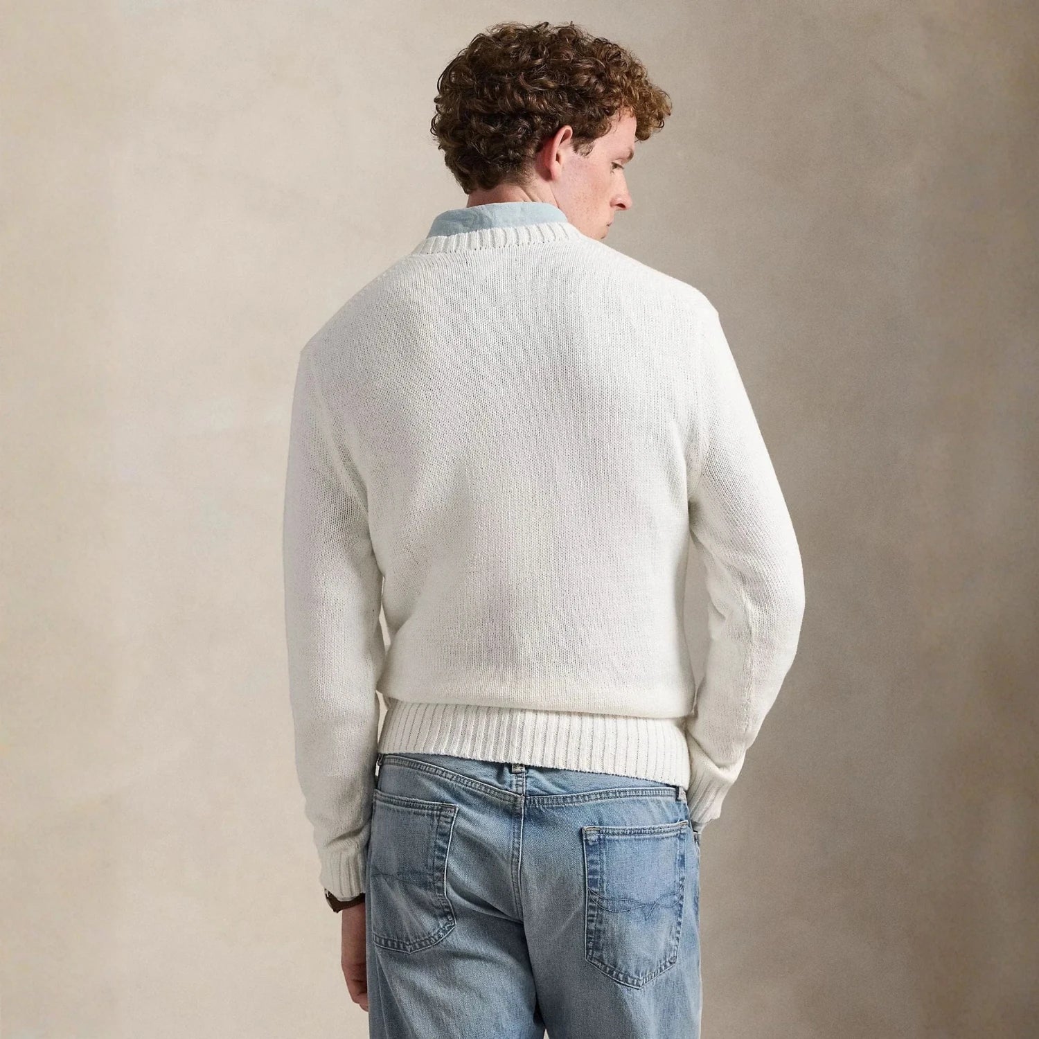 Ralph Lauren Polo Bear Cotton-Linen Sweater