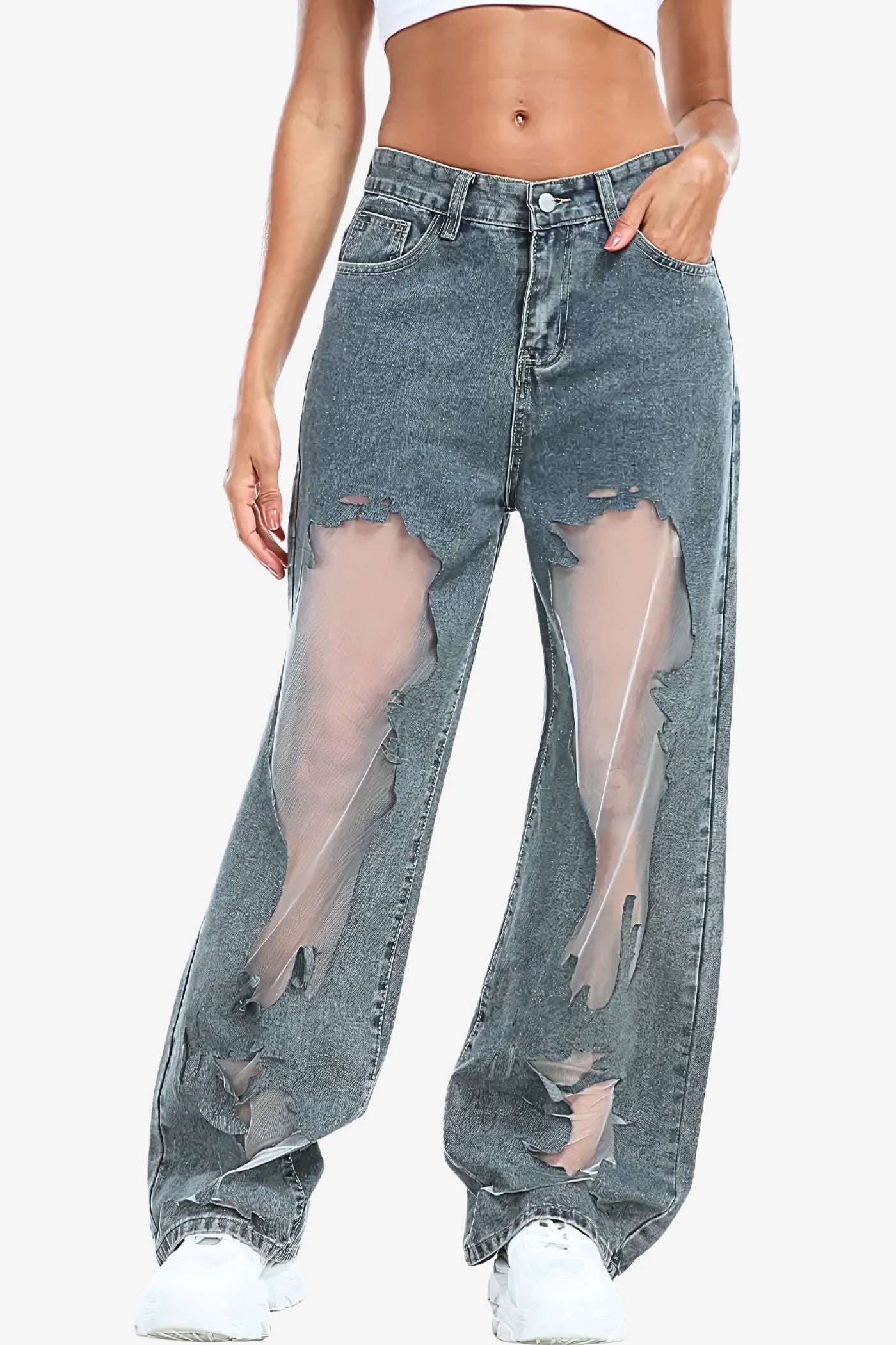 Trixie Blue Transparent Jeans