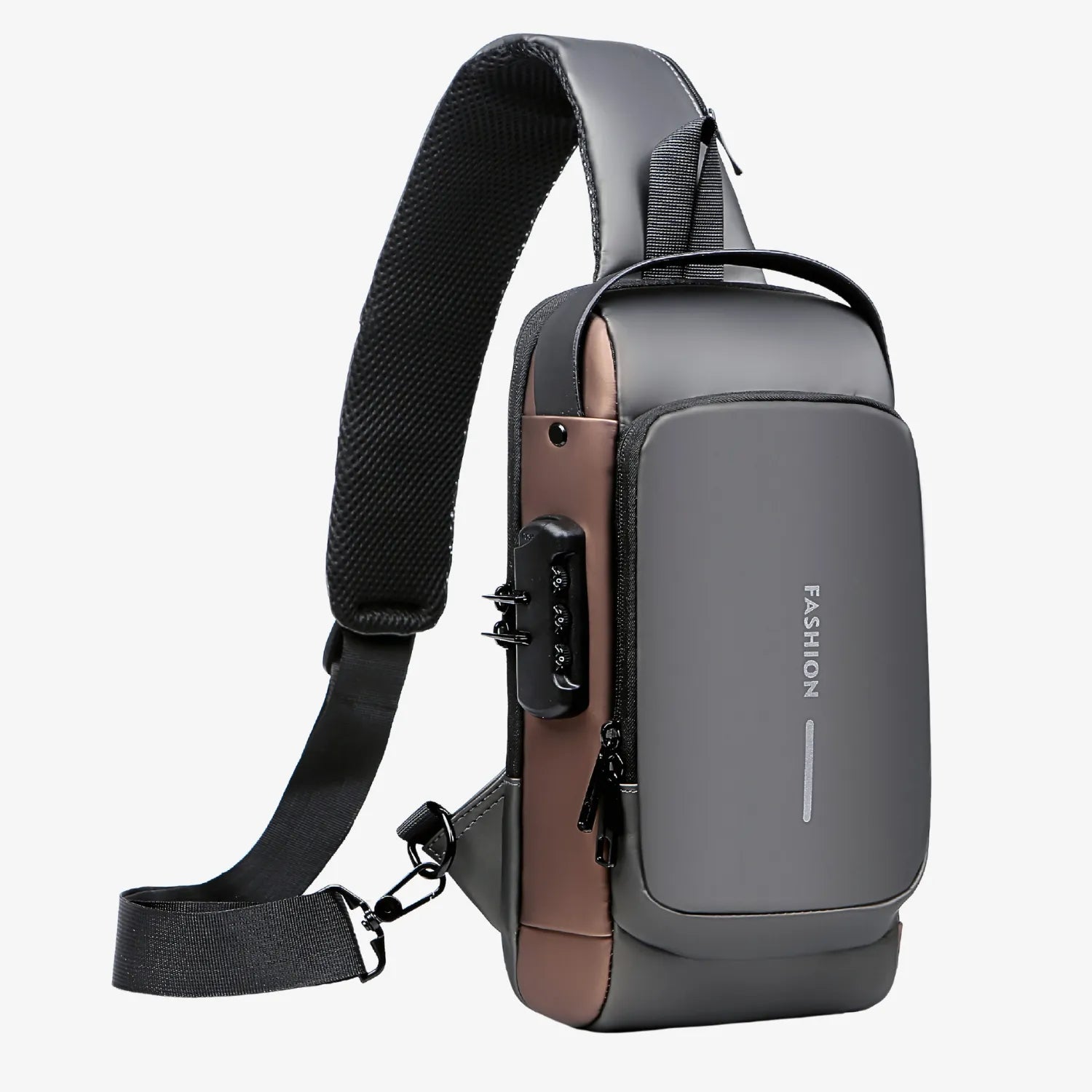 LockBag Anti-Theft Crossbody Bag with USB Port