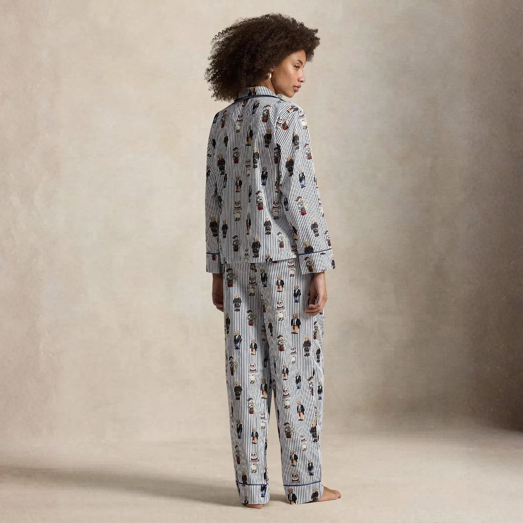 Ralph Lauren Polo Bear Cotton Sateen Pajama Set