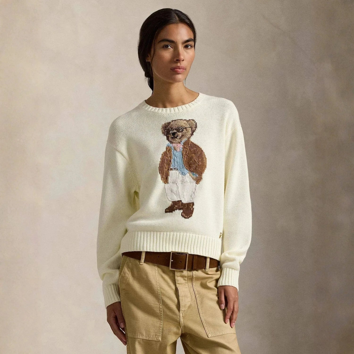 Ralph Lauren Polo Bear Cotton Crewneck Sweater