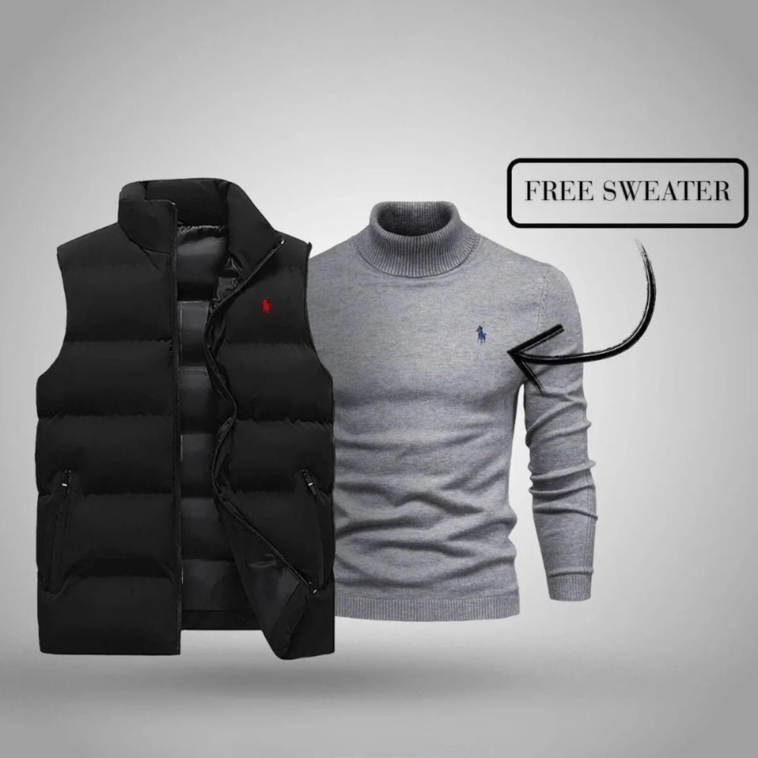 Ralph Lauren Vest + Exclusive Free Sweater (CLEARANCE)