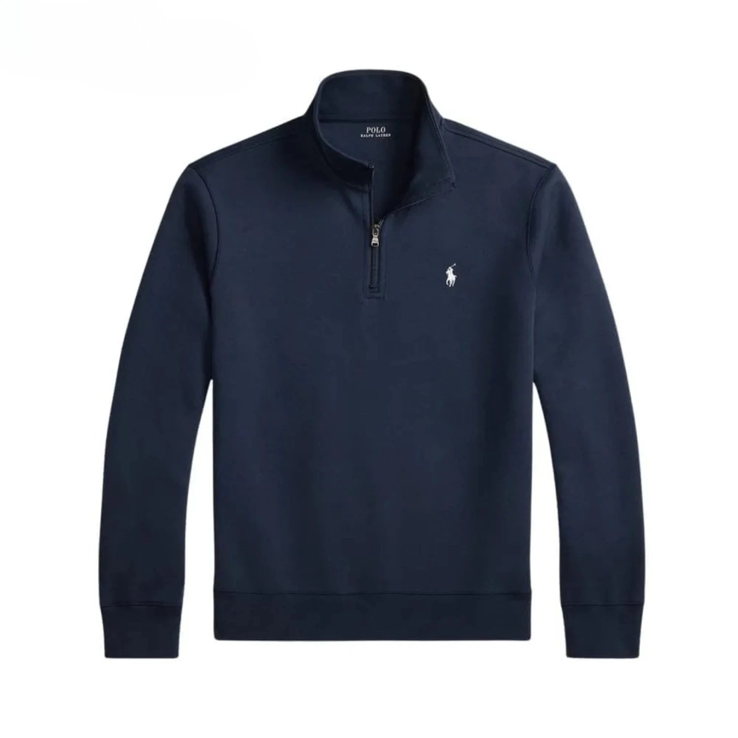 Ralph Lauren Double-Knit Mockneck Pullover