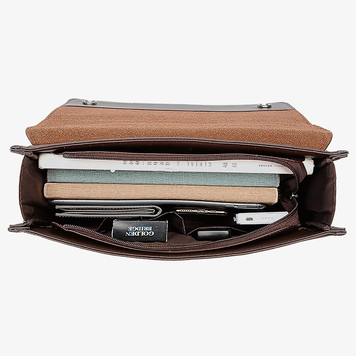 Zavrau Men's Leather Briefcase