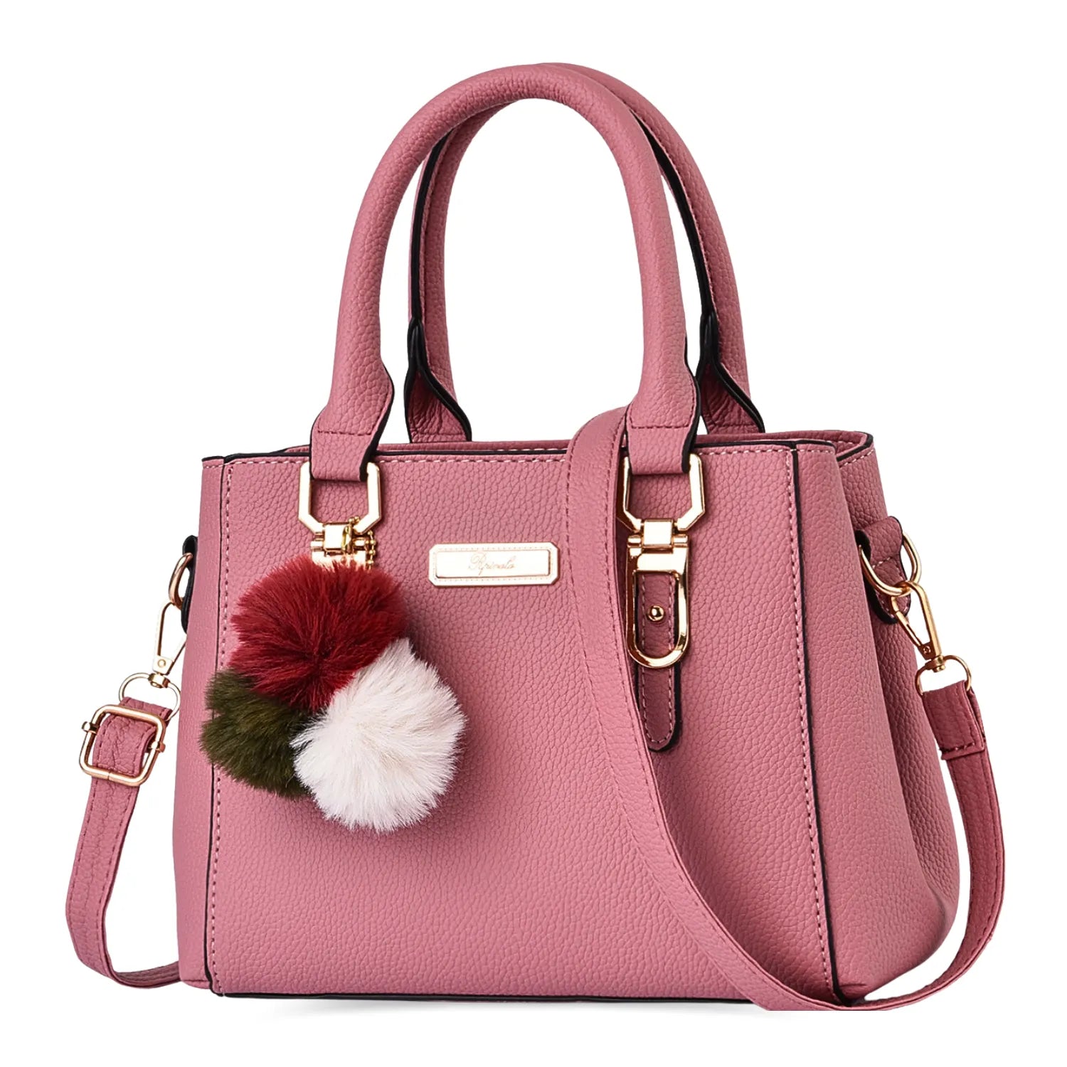 Beading Pompom Pendant Bag