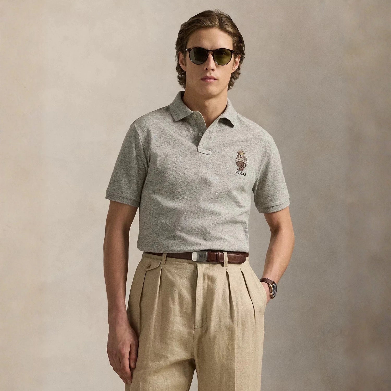 Ralph Lauren Classic Fit Polo Bear Mesh Polo Shirt