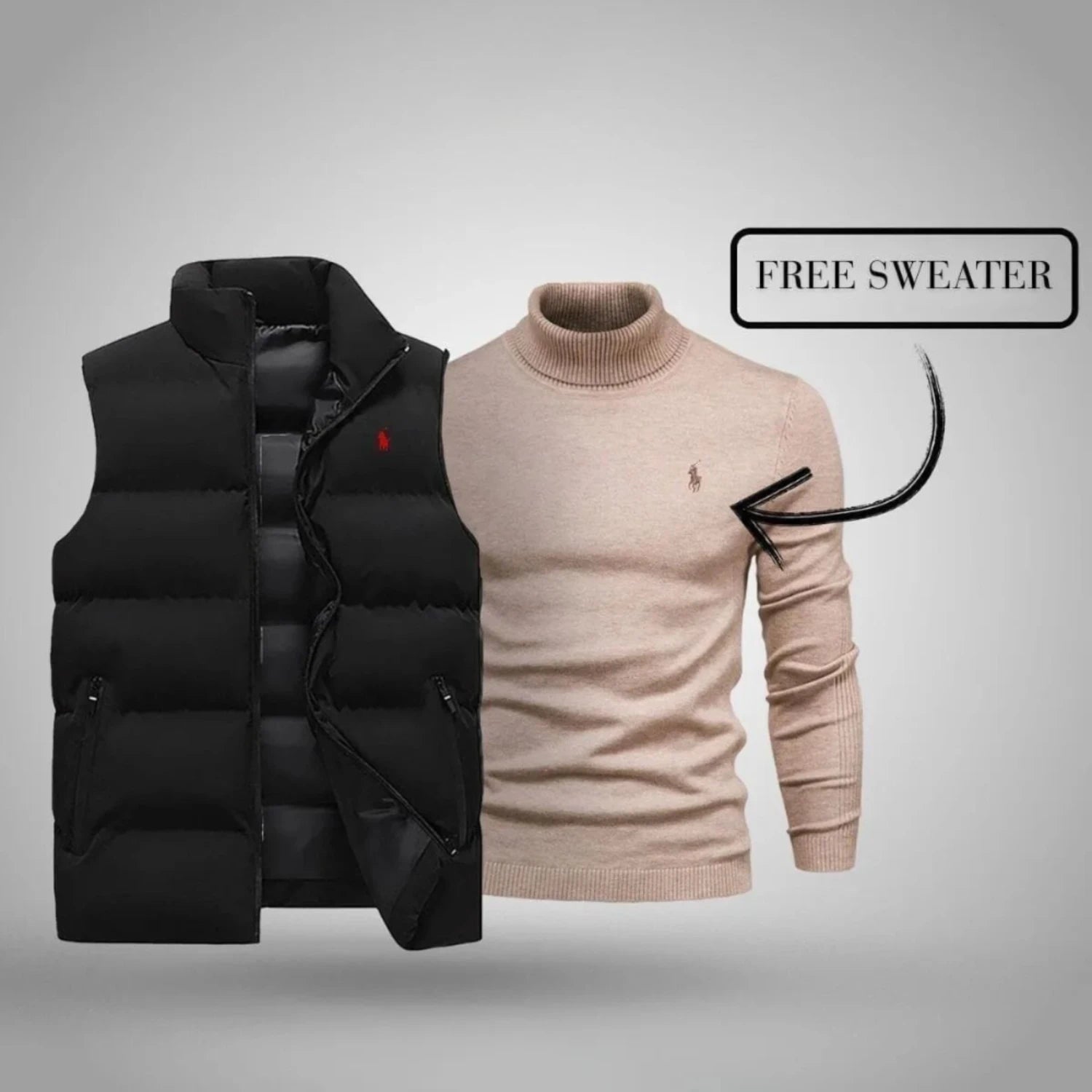 Ralph Lauren Vest + Exclusive Free Sweater (CLEARANCE)