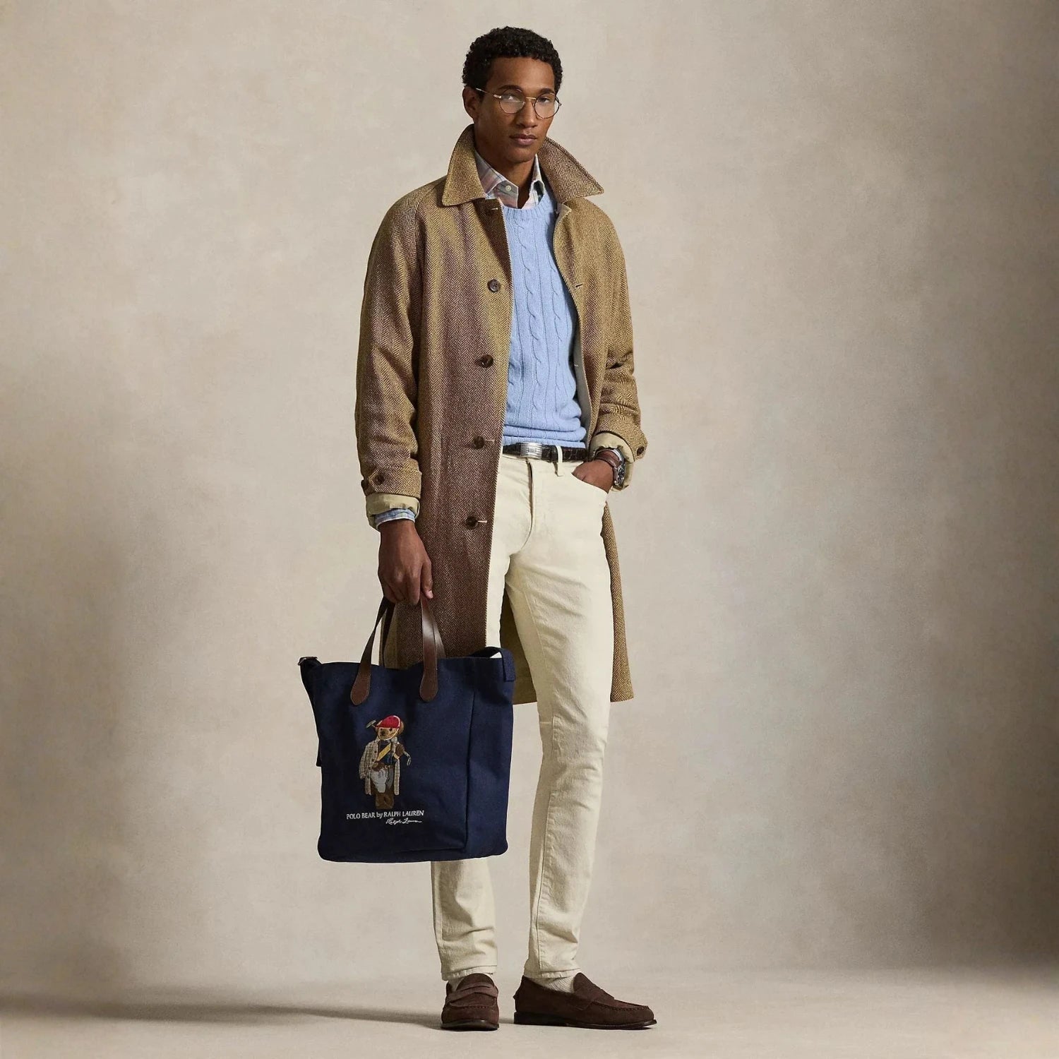 Ralph Lauren Polo Bear Canvas Shopper Tote