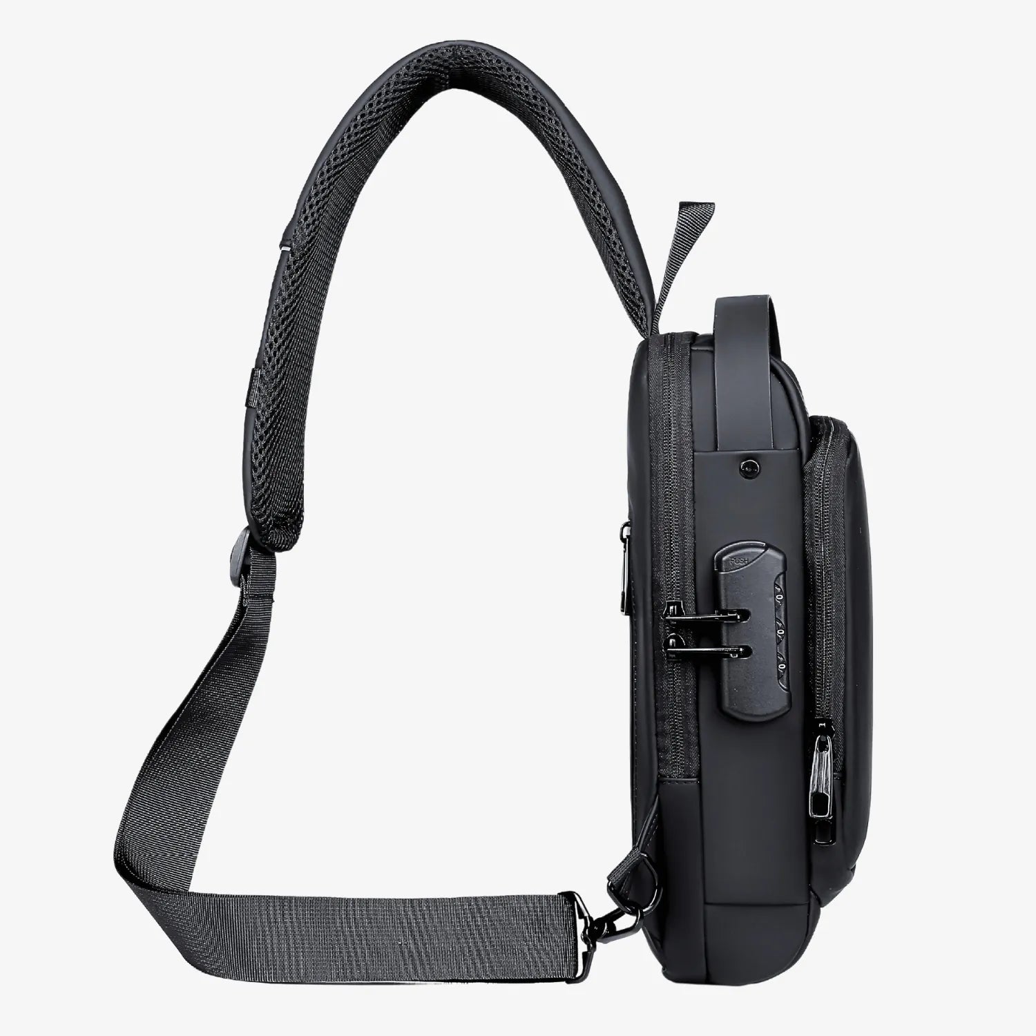 LockBag Anti-Theft Crossbody Bag with USB Port