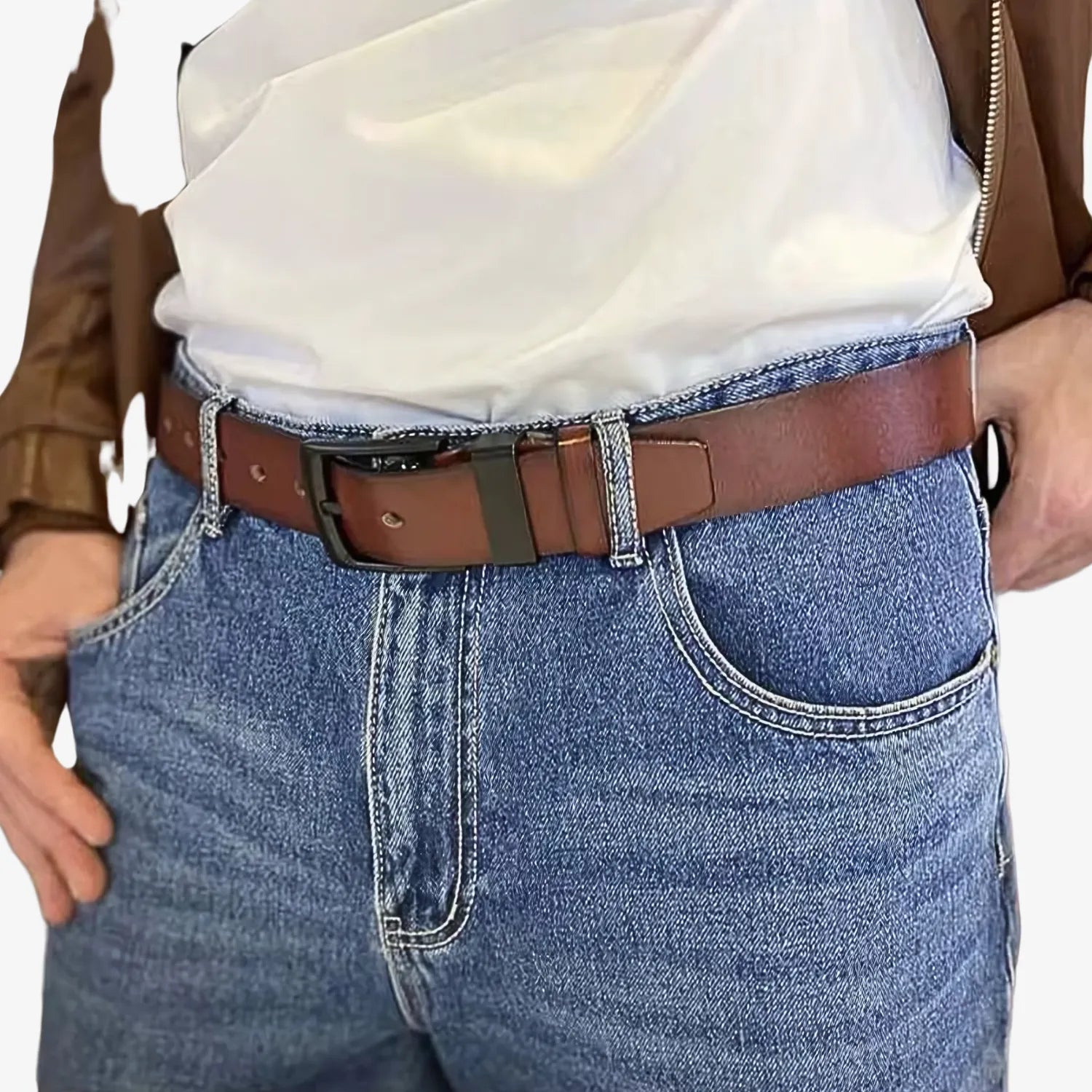 Men's Vintage Leather Belt